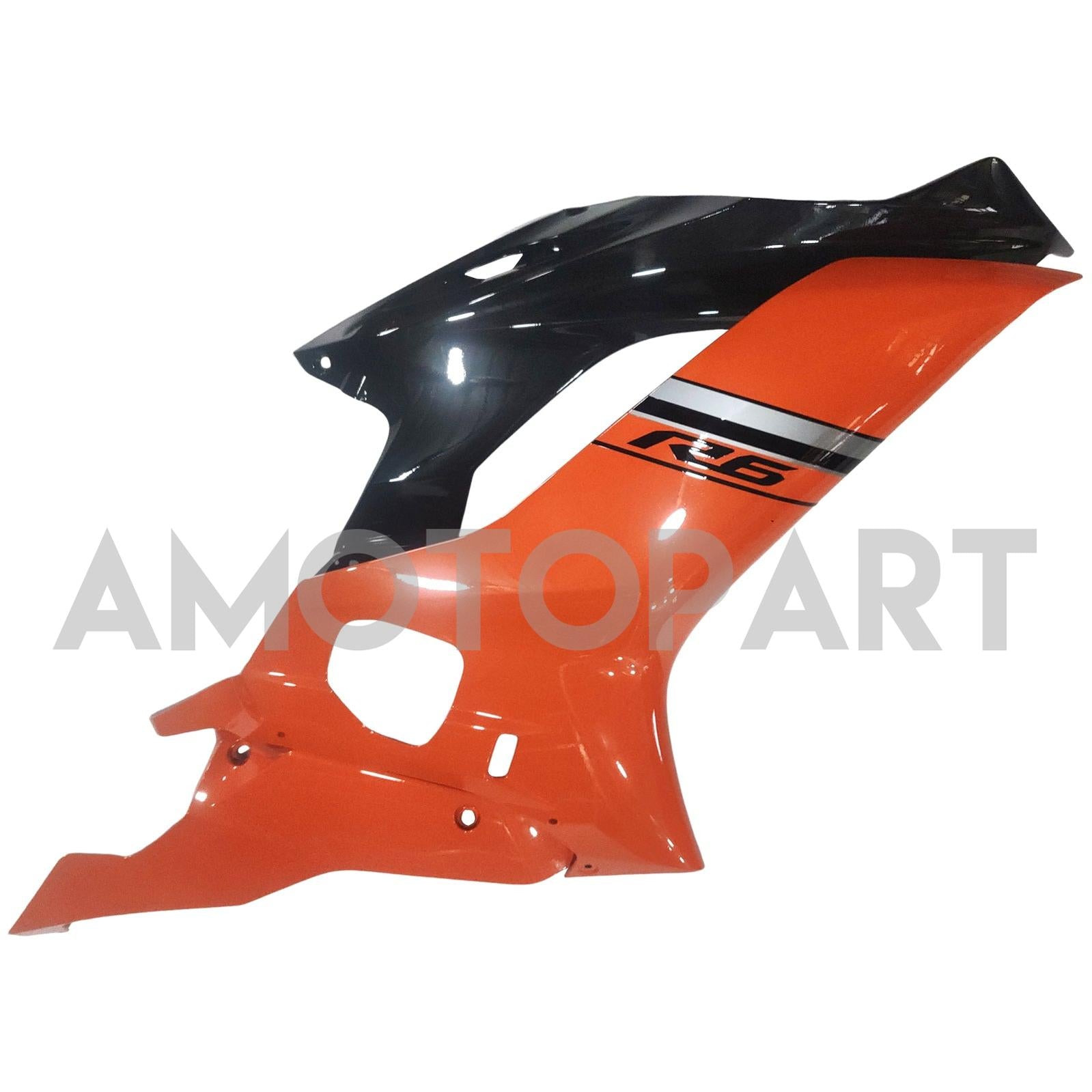Amotopart 2017-2023 Yamaha YZF R6 Black Light Brown Fairing Kit