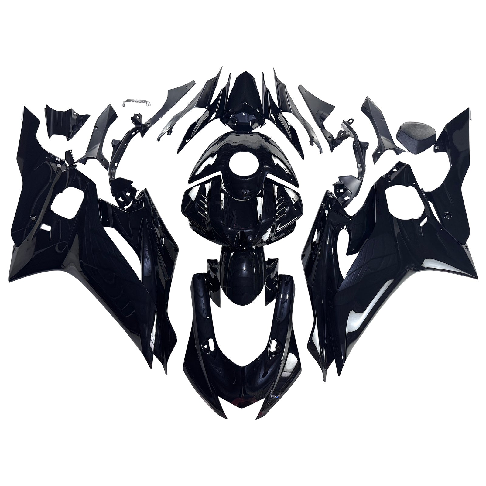 Amotopart Yamaha YZF-R6 2017-2023 Matte Black Fairing Kit