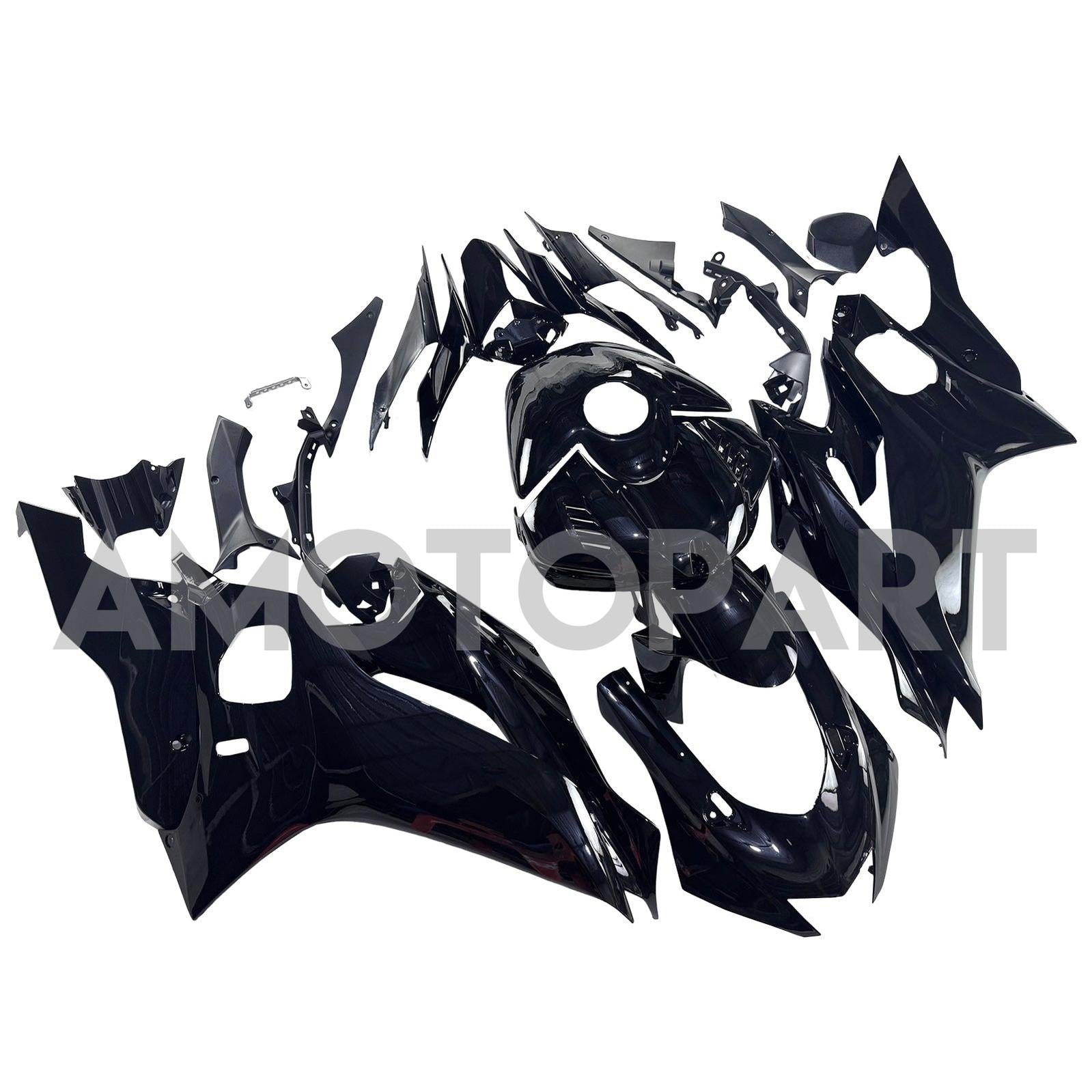 Amotopart Yamaha YZF-R6 2017-2023 Matte Black Fairing Kit