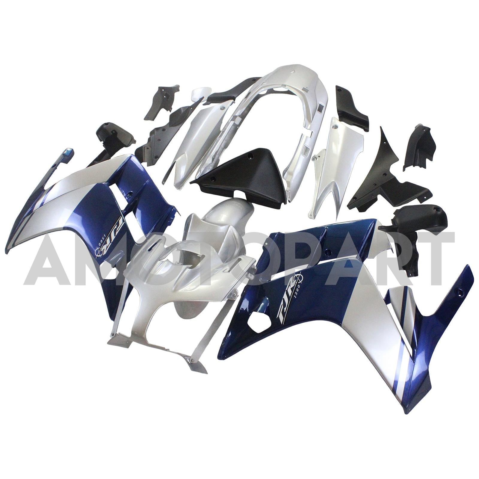 Amotopart 2001–2006 Yamaha FJR 1300 Blau&Grauer Verkleidungssatz