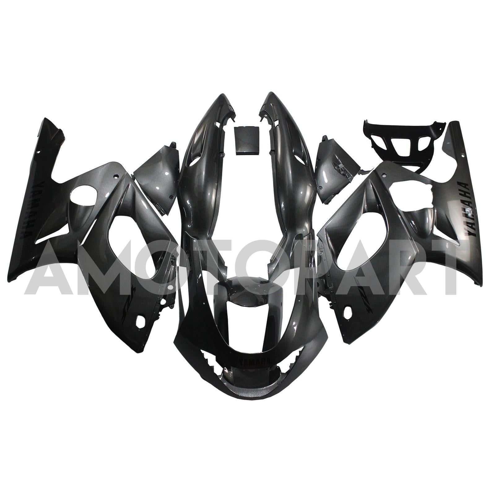 Amotopart Yamaha 1996-2007 YZF 600R Thundercat Grey Sliver Fairing Kit