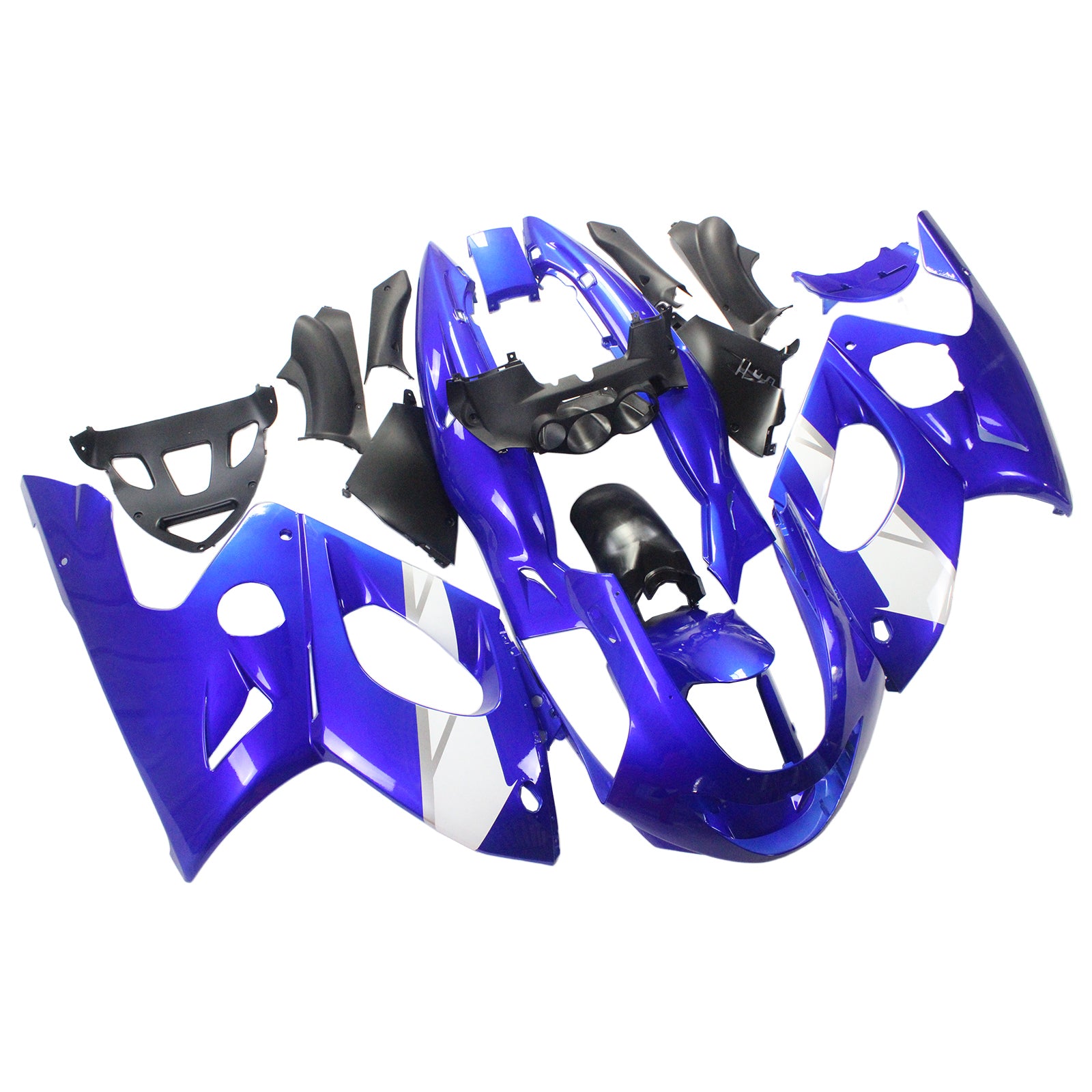 Amotopart Yamaha 1996-2007 YZF 600R Thundercat Blue White Fairing Kit
