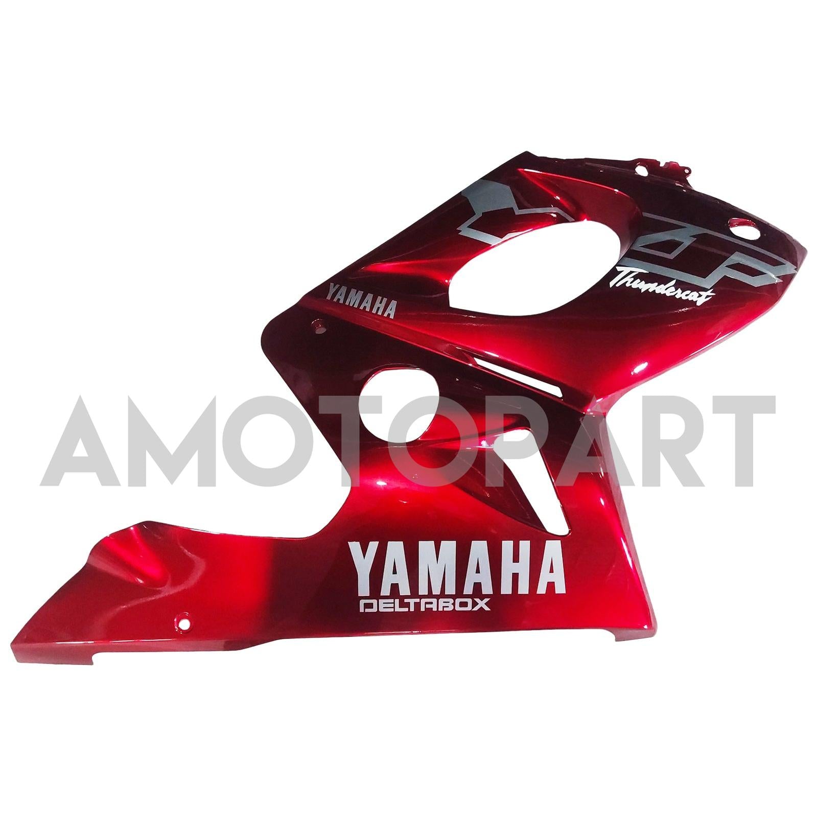 Amotopart Yamaha 1996-2007 YZF 600R Thundercat Red Mix White Fairing Kit
