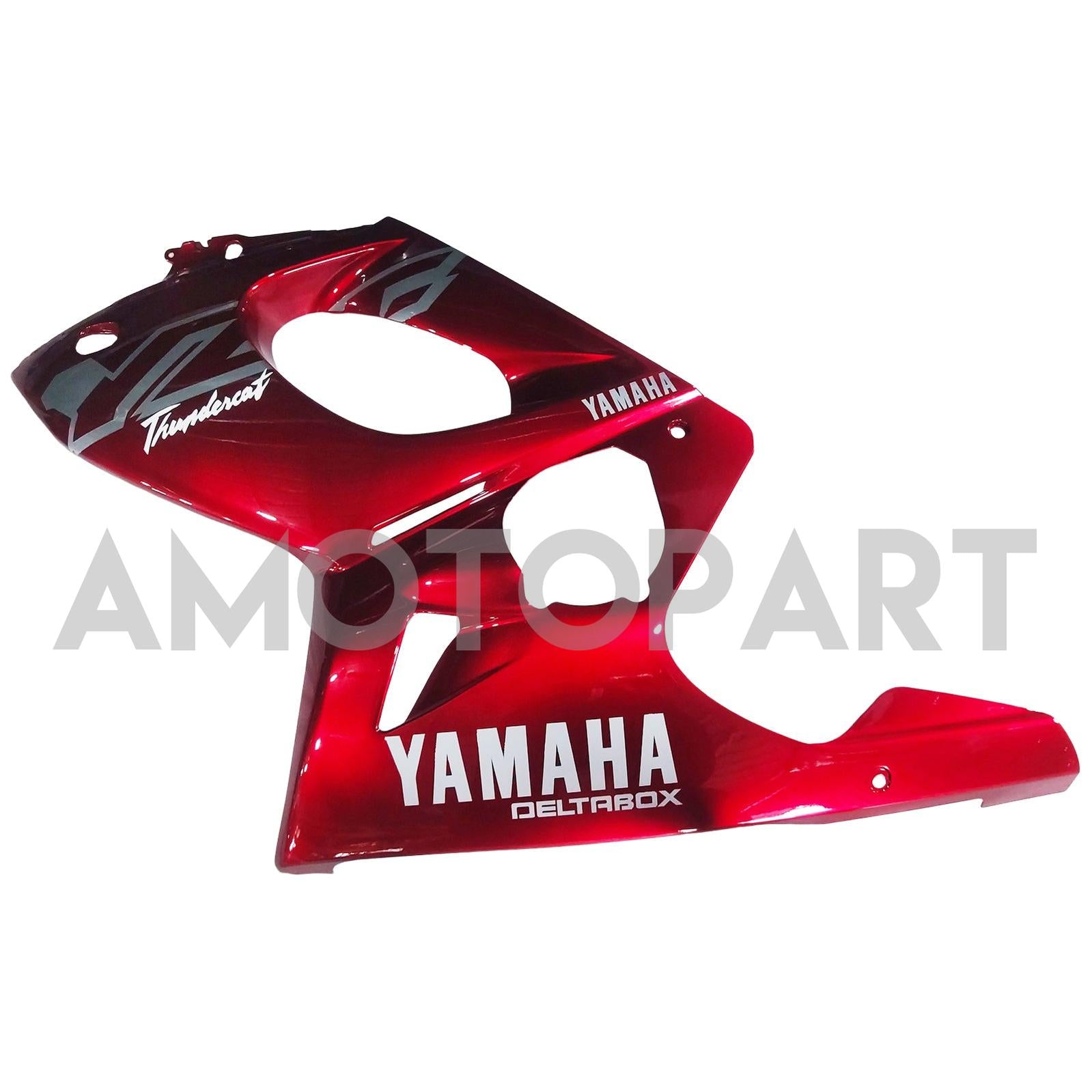 Amotopart Yamaha 1996-2007 YZF 600R Thundercat Red Mix White Fairing Kit