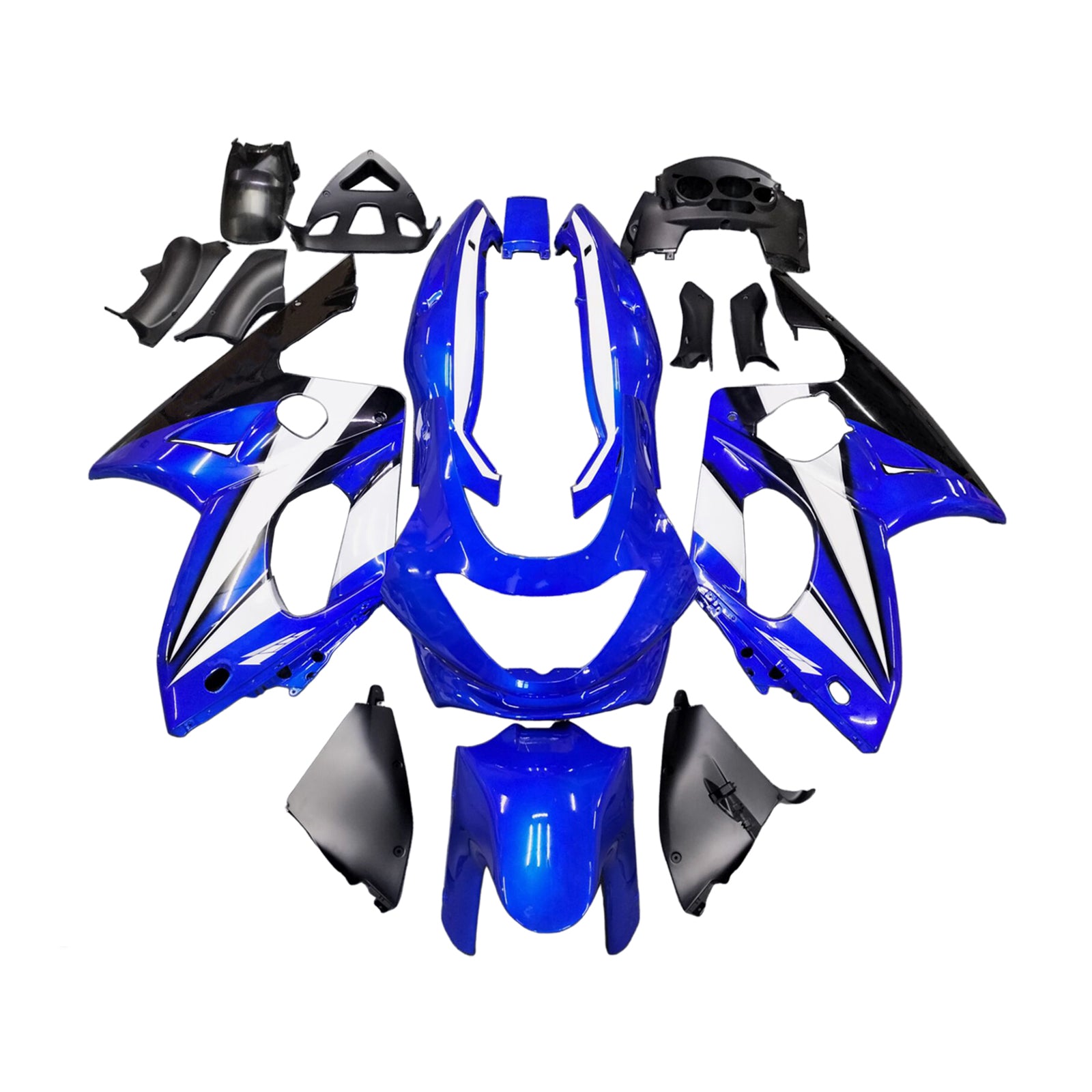 Amotopart Yamaha 1996-2007 YZF 600R Thundercat Black Blue Fairing Kit
