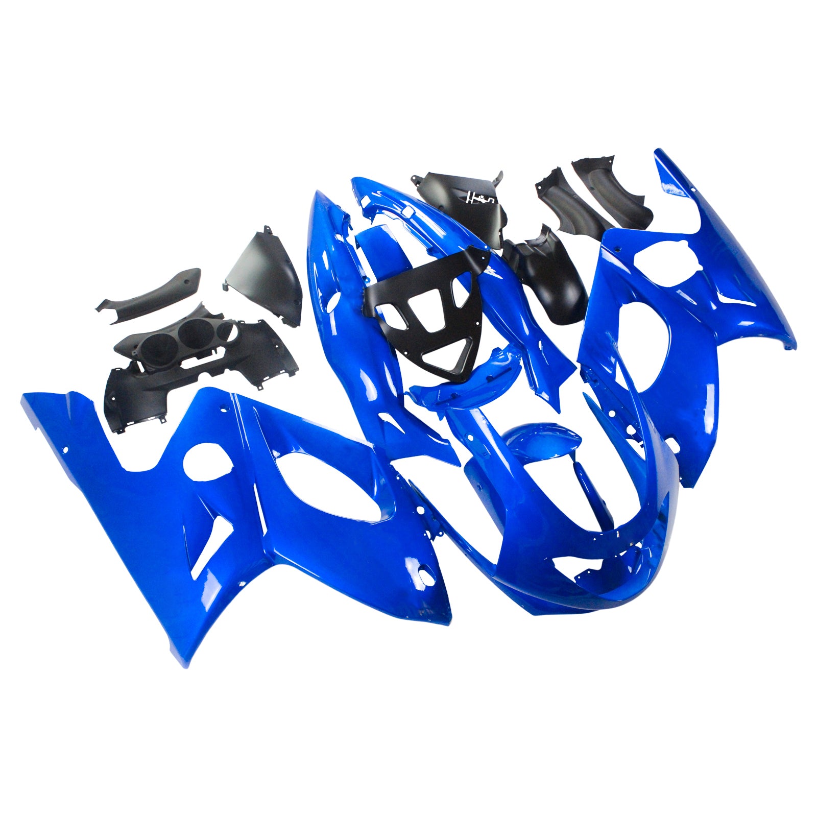 Amotopart Yamaha 1996-2007 YZF 600R Thundercat Blue White Fairing Kit