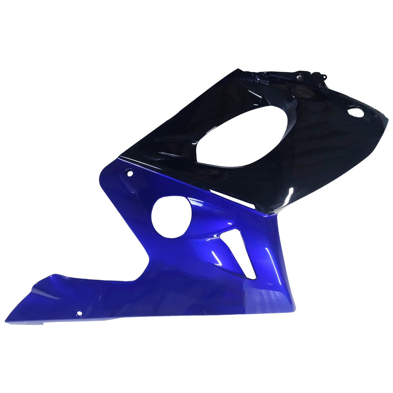 Amotopart 1996-2007 ヤマハ YZF 600R サンダーキャット 光沢のあるブラック ブルー フェアリングキット