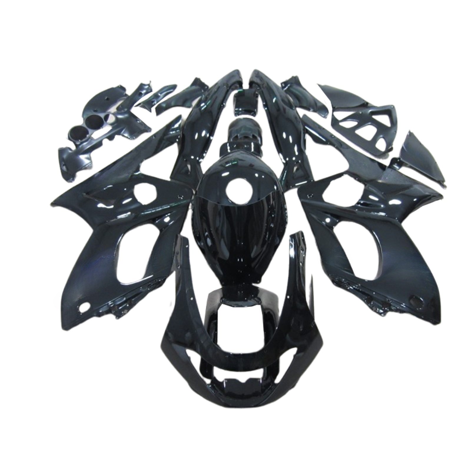 Amotopart 1996-2007 Yamaha YZF 600R Thundercat Black Fairing Kit