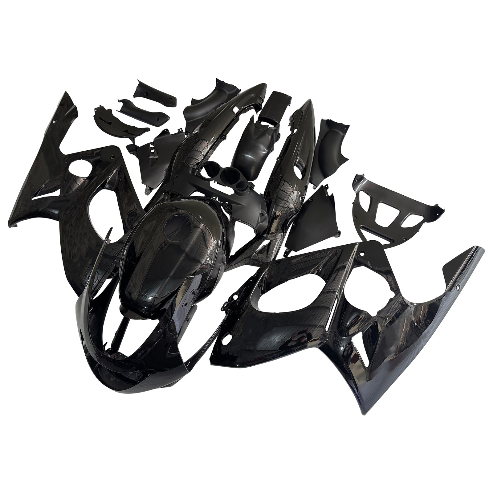 Amotopart 1996-2007 Yamaha YZF 600R Thundercat Black Fairing Kit