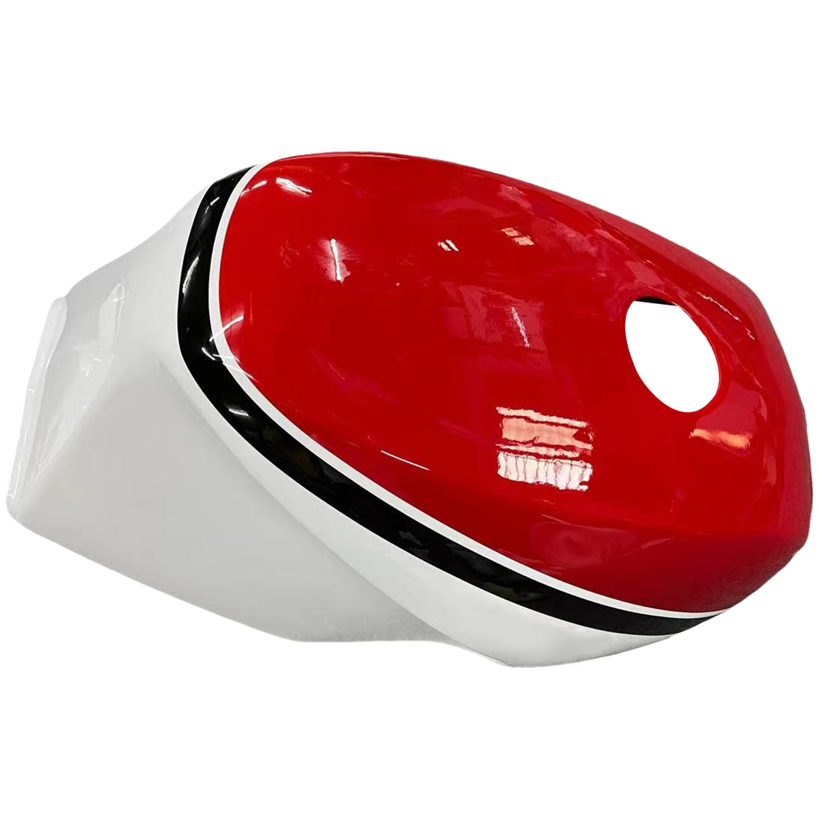 Amotopart Yamaha 1985-1987 RZV500 / RD500 Kit de carenado blanco rojo