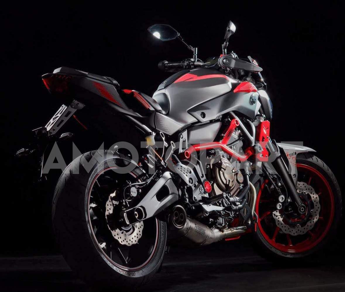 Amotopart ヤマハ 2012-2017 MT07/FZ07 レッド ブラック フェアリング キット