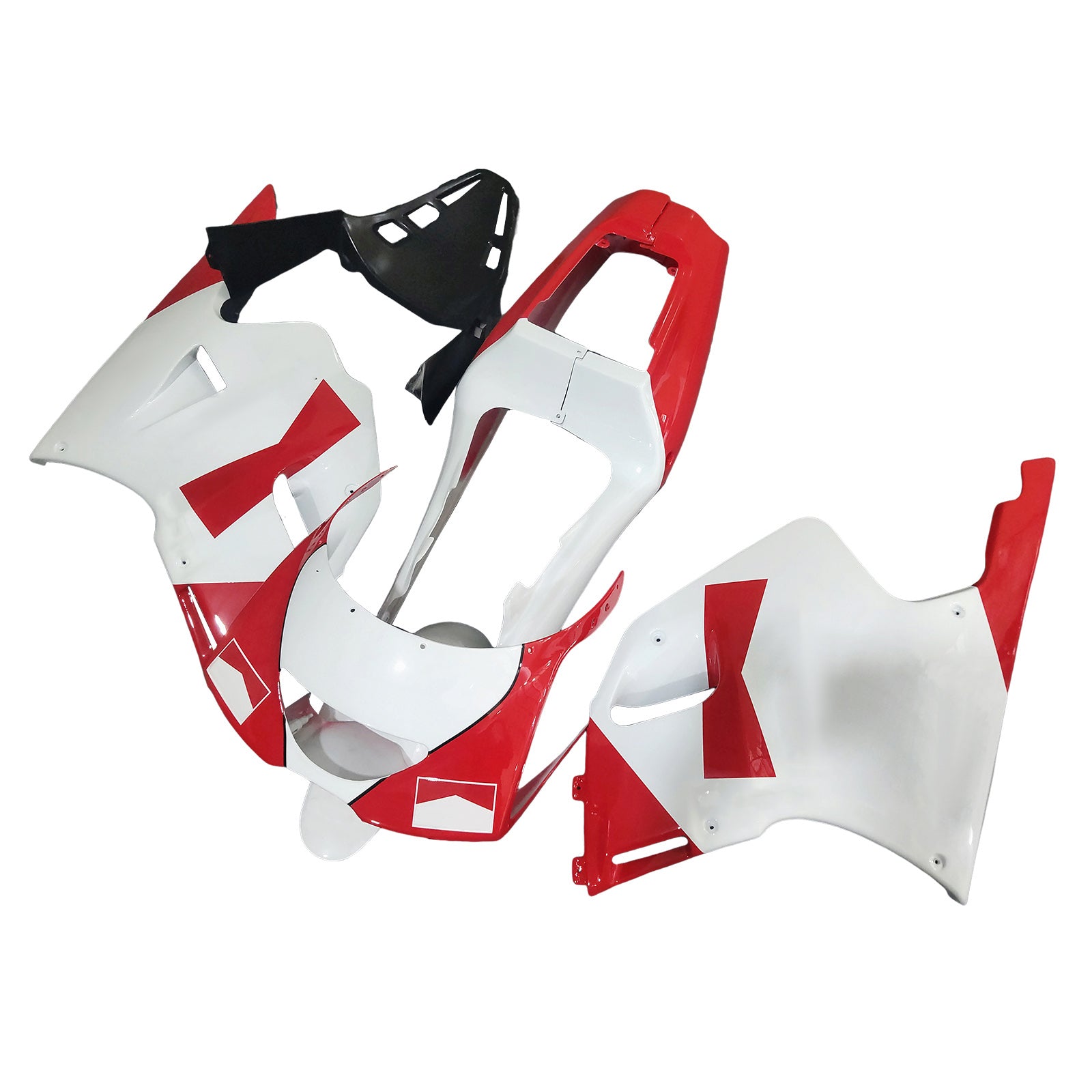 Amotopart Yamaha 1991-1994 TZR 250 Rouge blanc avec un camenage de logos noirs