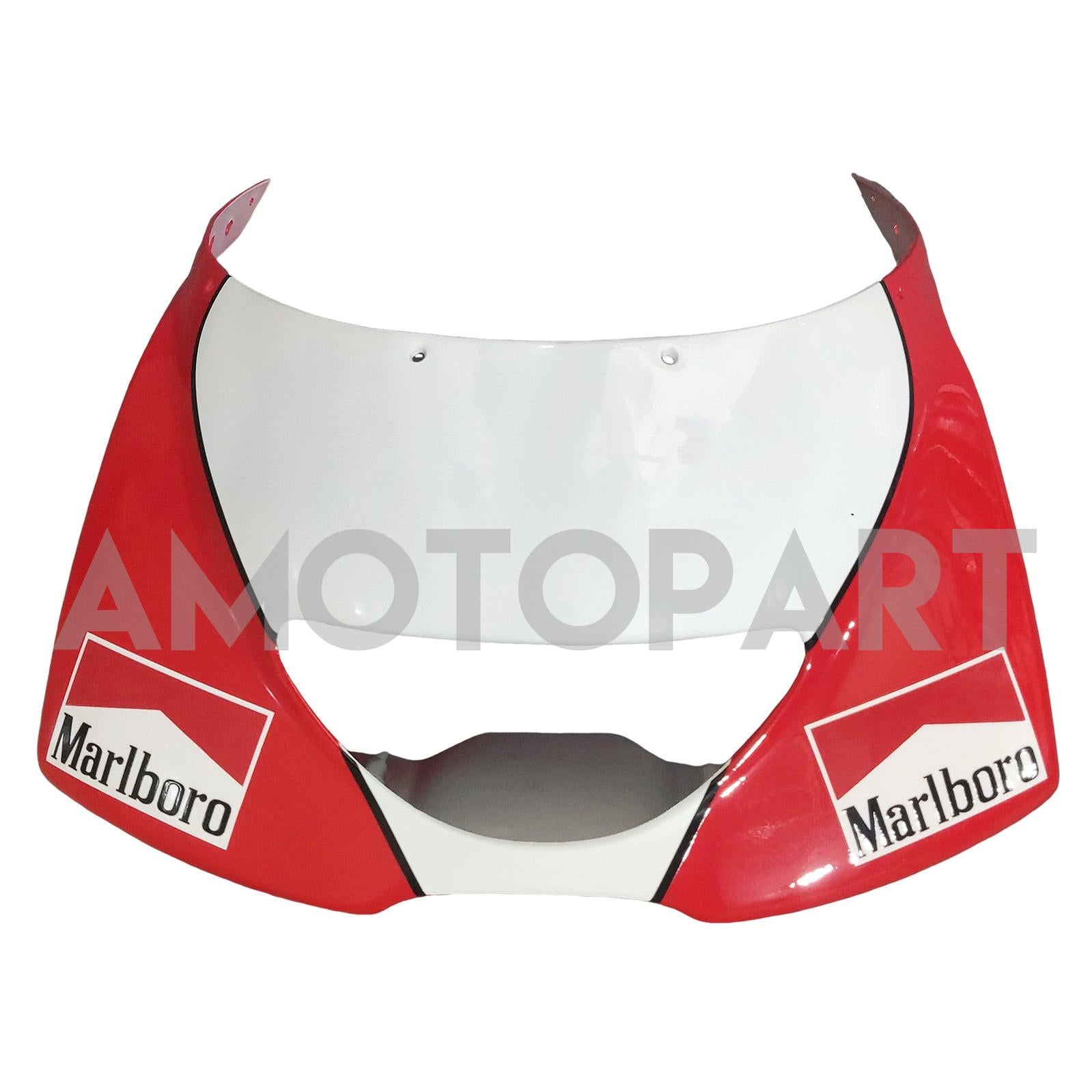 Amotopart Yamaha 1991-1994 TZR 250 Red White With Black Logos Fairing Kit