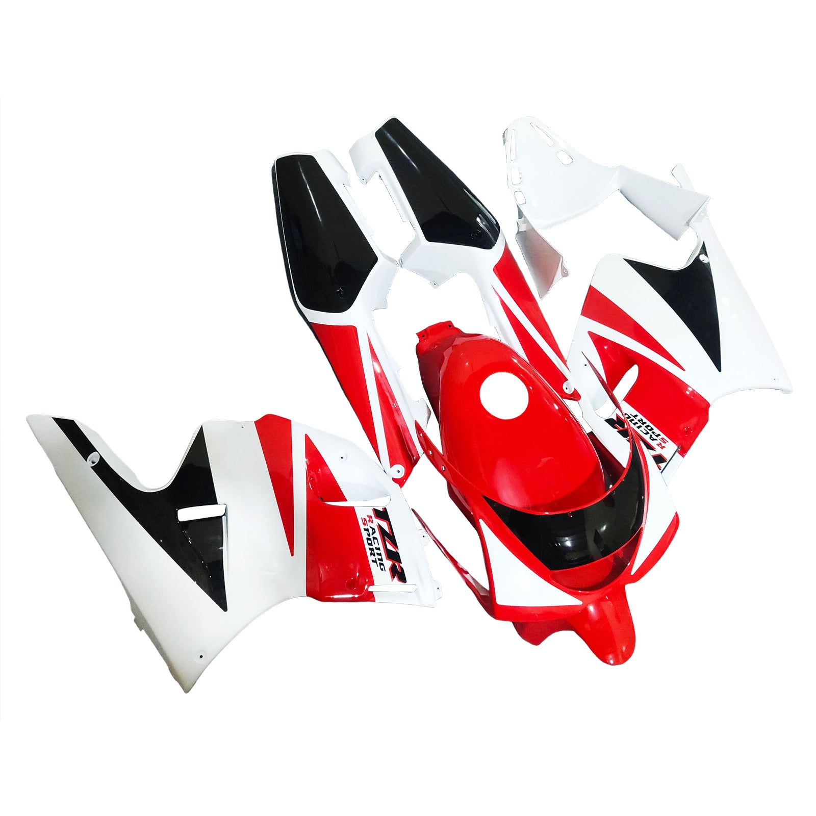 Carénage Amotopart pour Yamaha TZR250 3XV 1991-1994, rouge&Kit noir