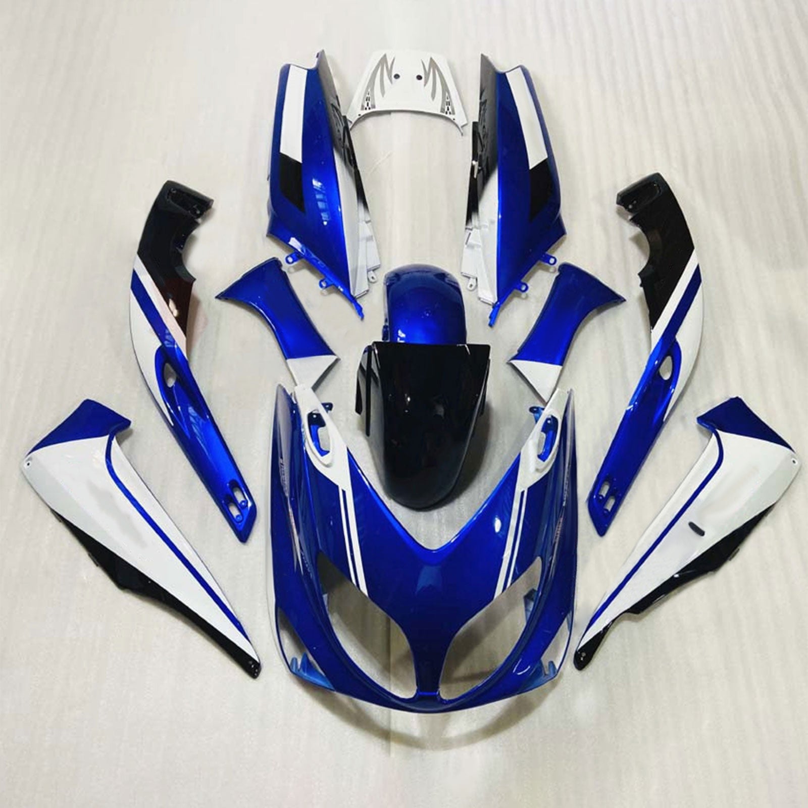 Amotopart 2001-2007 T-Max Yamaha Blue&White Fairing Kit