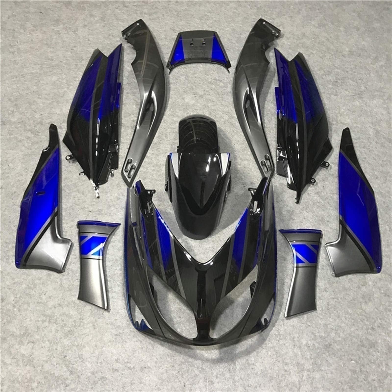Amotopart 2001-2007 T-Max Yamaha Blue & Black Fairing Kit