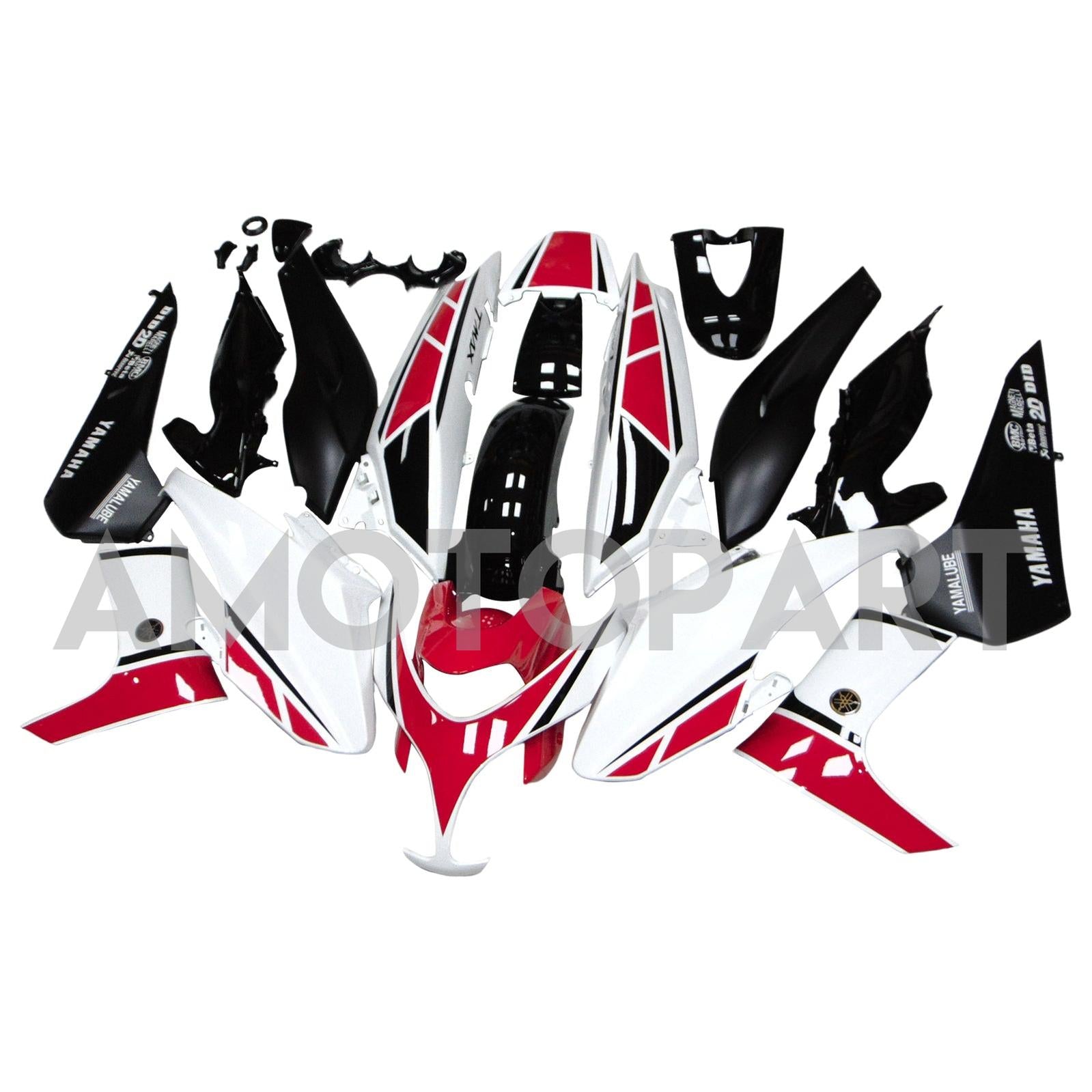 Amotopart Yamaha 2008-2012 T-Max XP500 White Red Fairing Kit