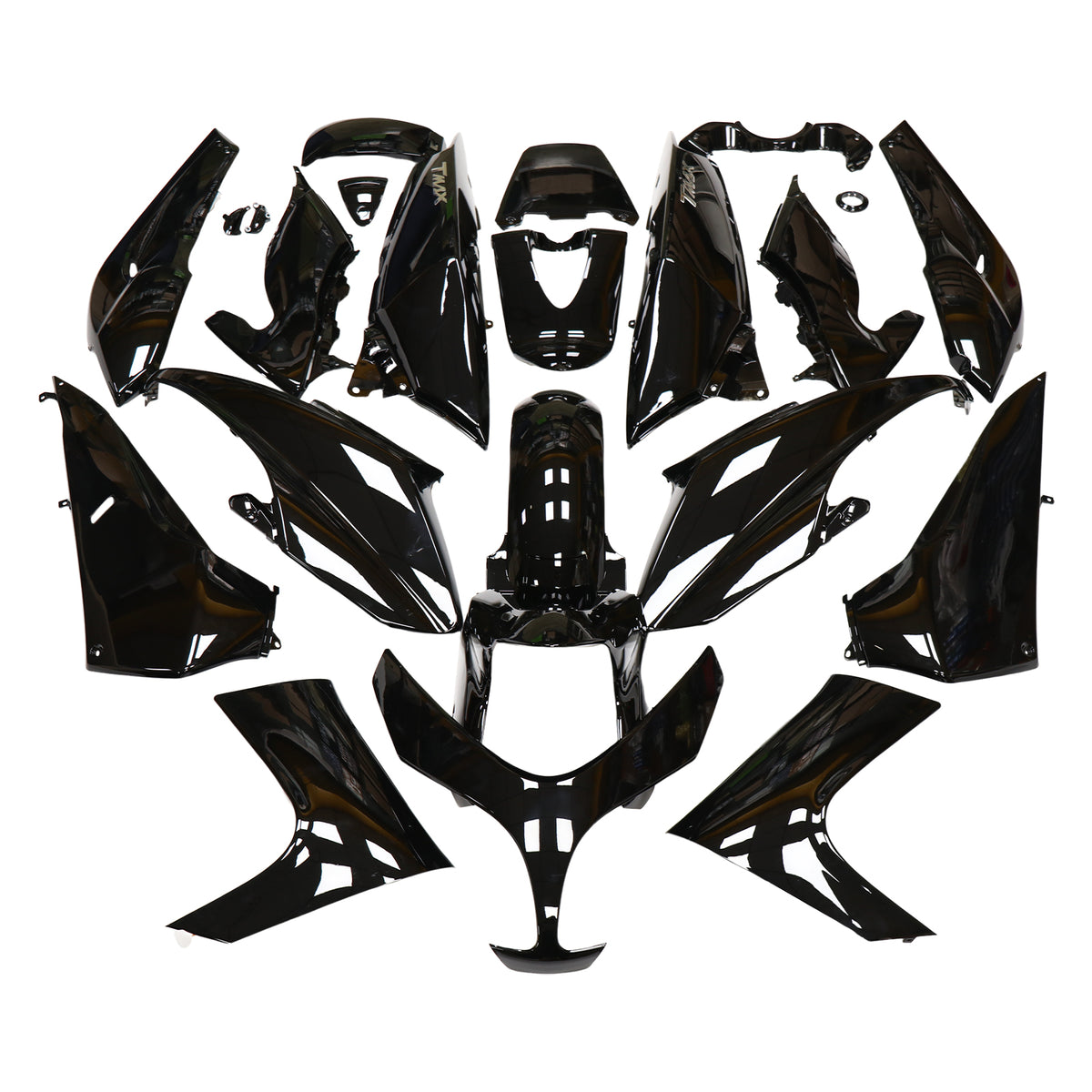 Amotopart 2008-2012 T-Max XP500 Yamaha Gloss Black Fairing Kit