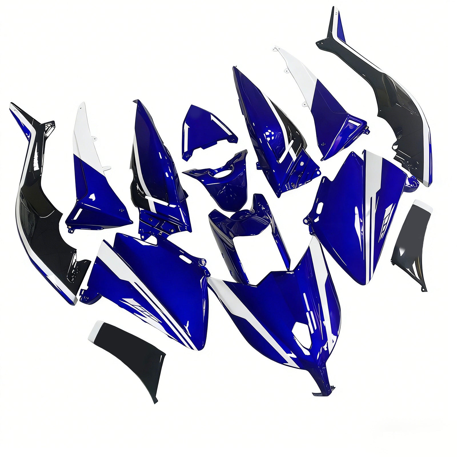 Amotopart 2012-2014 Tmax Tmax 530 Yamaha Blue Yellow Fairing Kit