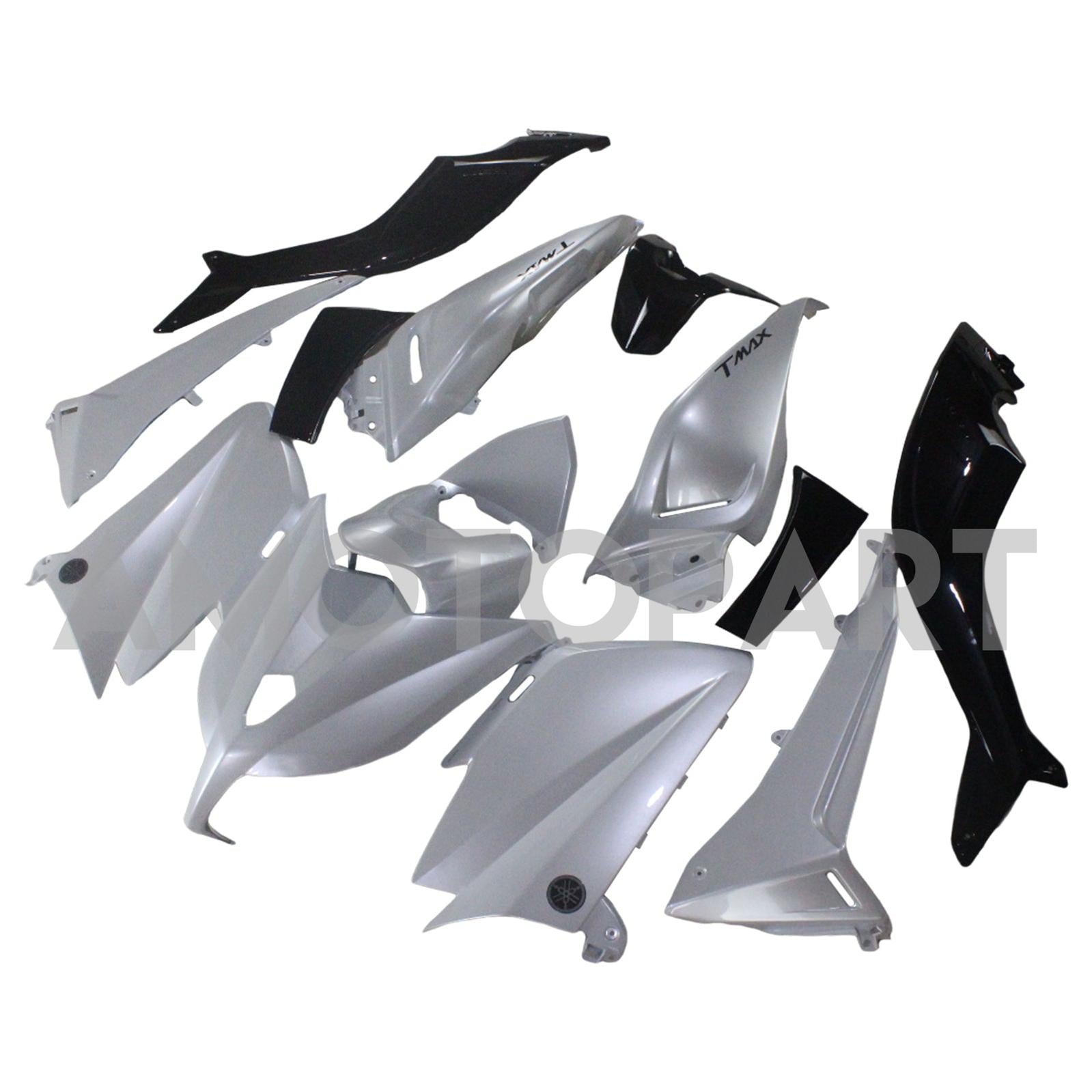 Amotopart 2012-2014 T-Max TMAX530 Yamaha Pearl White Fairing Kit
