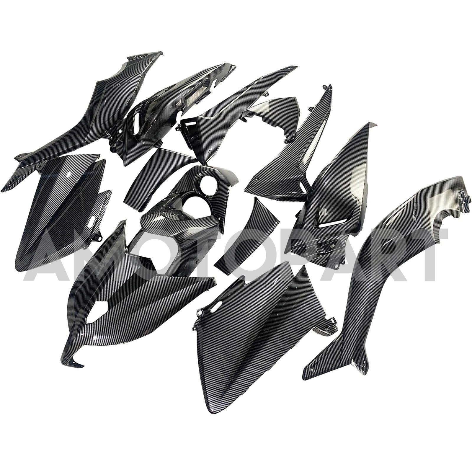 Amotopart 2012-2014 T-Max TMAX530 Yamaha Carbon Fiber Black Fairing Kit