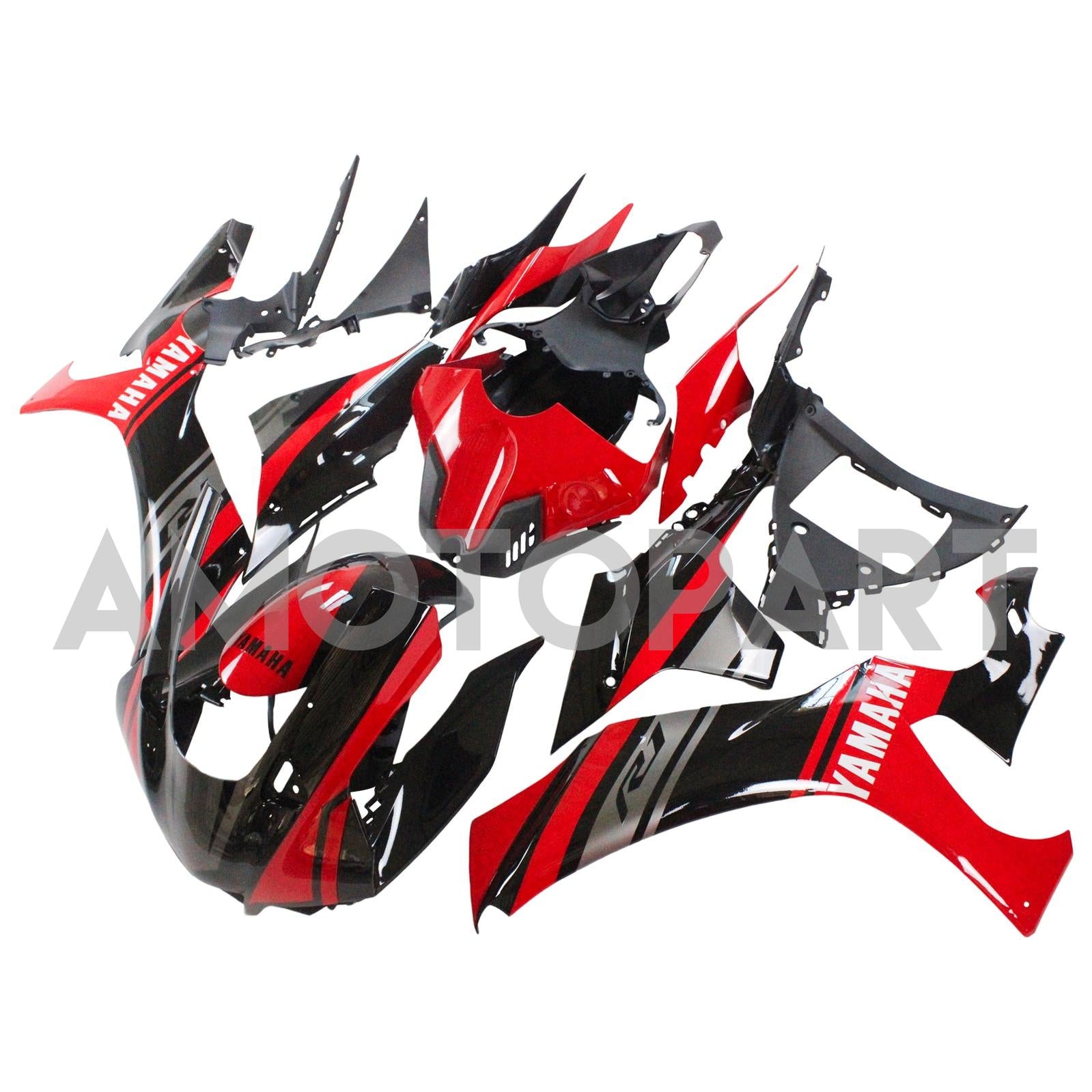 Amotopart Yamaha 2020-2025 YZF R1 Black Red Fairing Kit