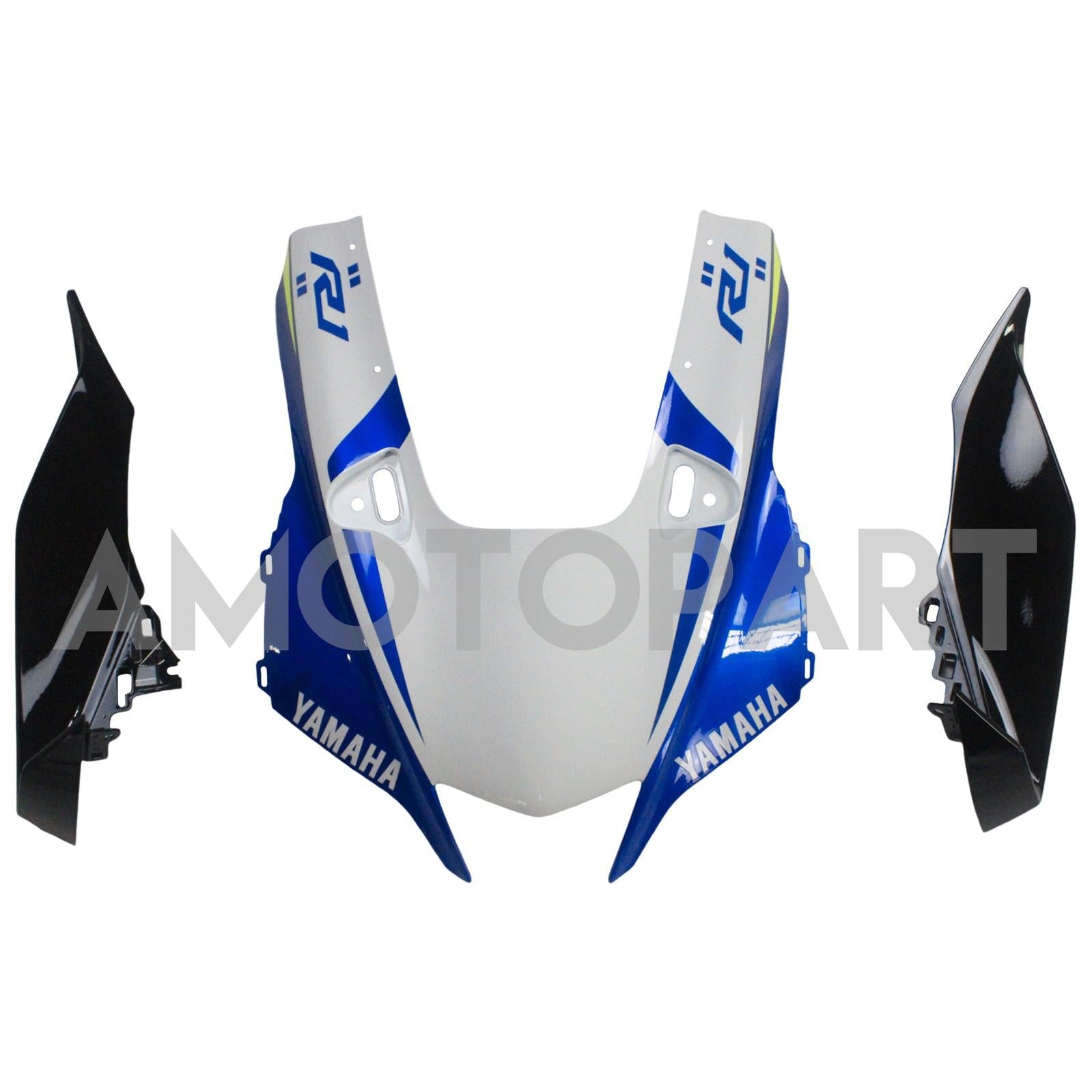 Amotopart Yamaha 2020-2025 YZF R1 Kit de carénage de logo bleu blanc