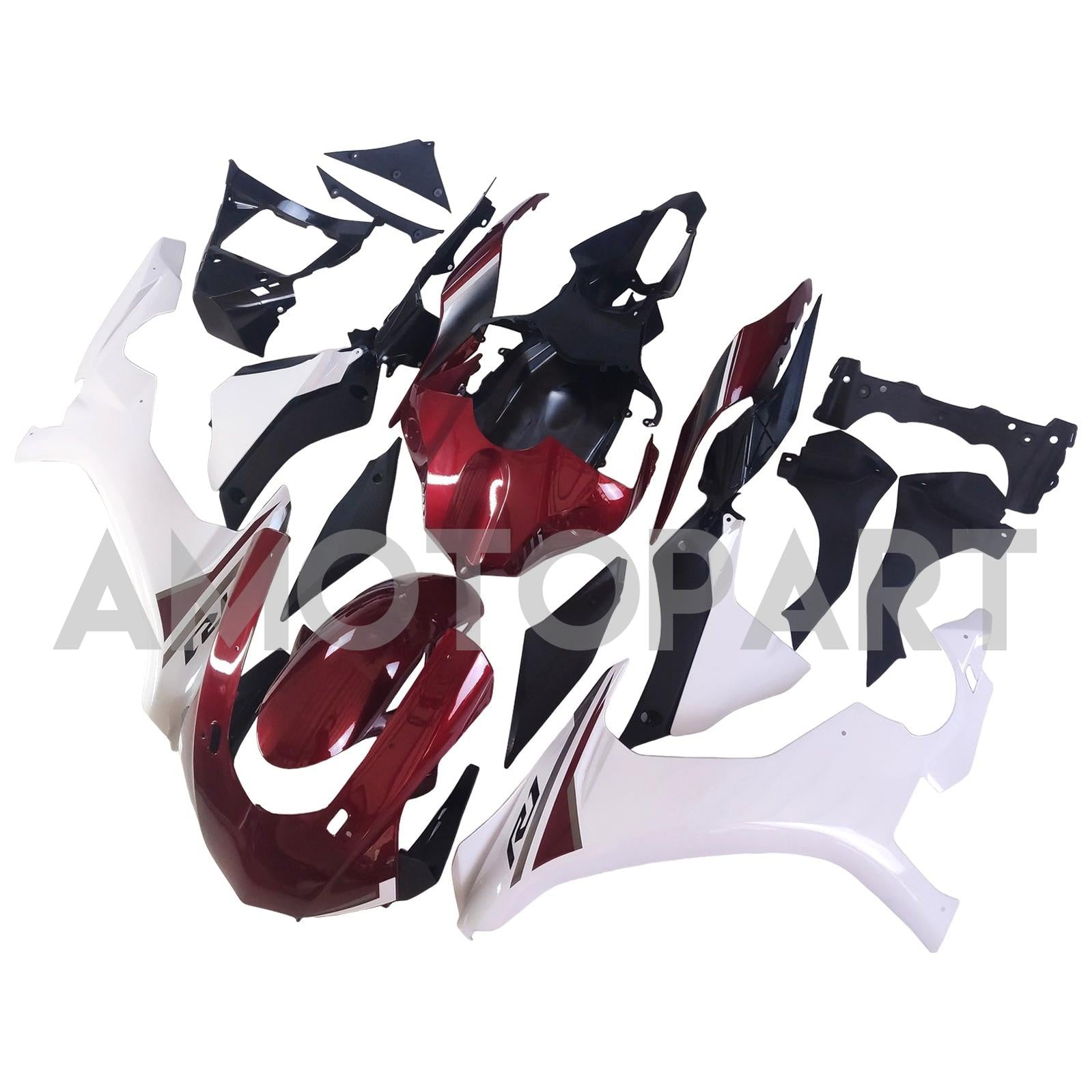 Amotopart Yamaha 2020-2025 YZF R1 Red&White Fairing Kit