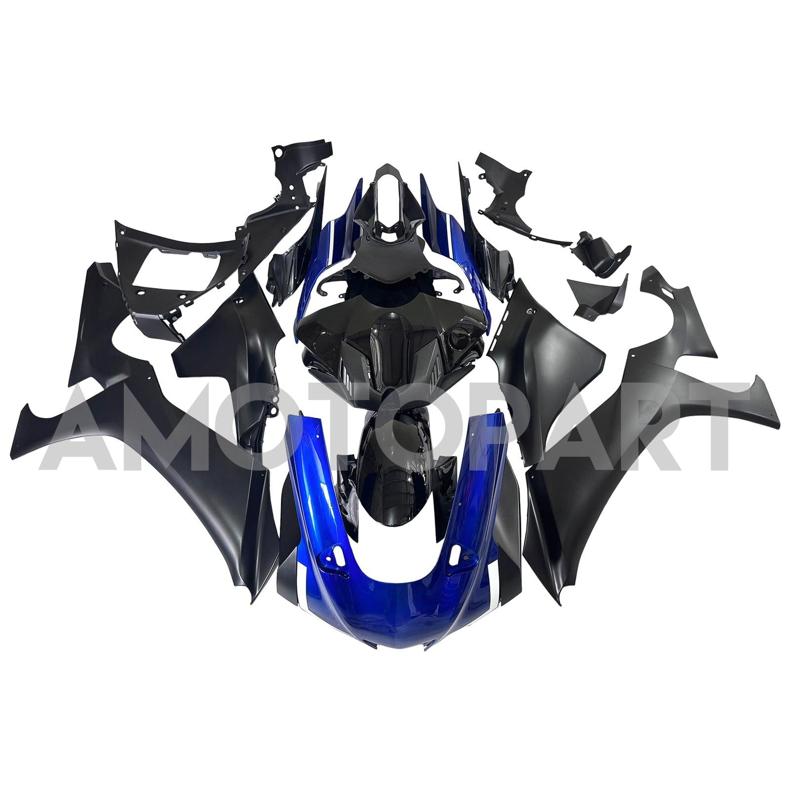Amotopart Yamaha YZF R1 2020-2025 Blue&Black Style3 Fairing Kit