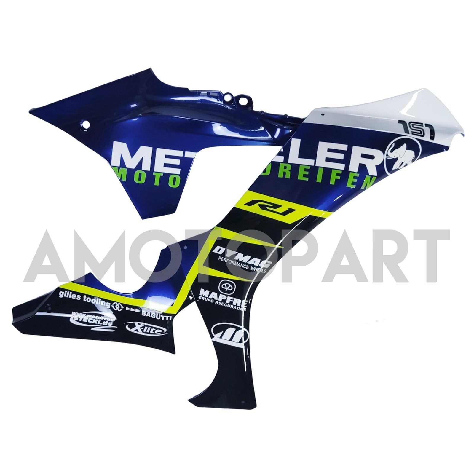 Amotopart Yamaha YZF R1 2020-2025 Blue&Yellow Fairing Kit