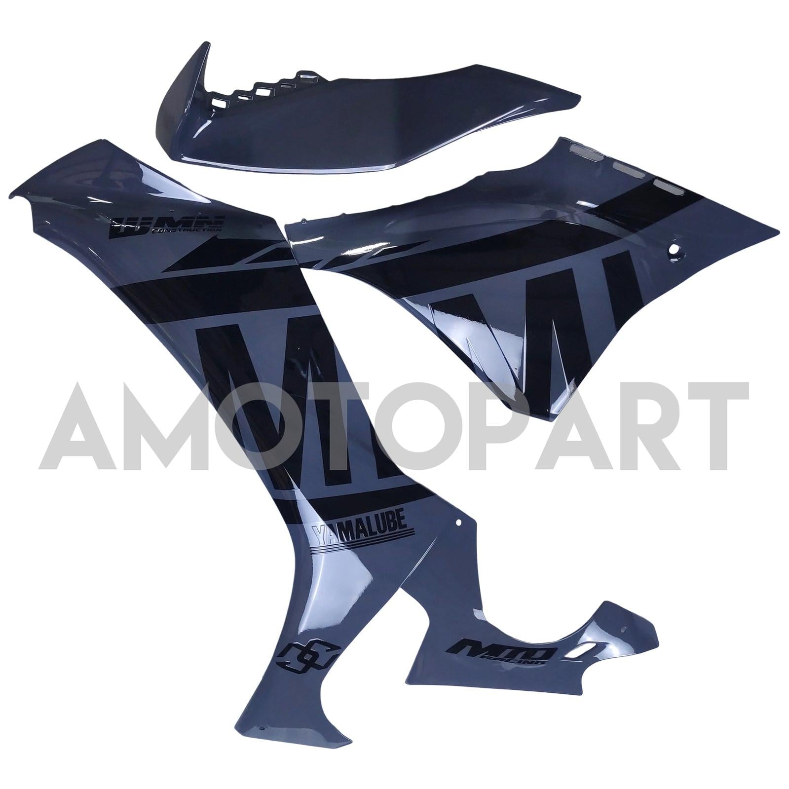 Amotopart 2020-2025 Yamaha YZF R1 Noir&Kit de carénage gris