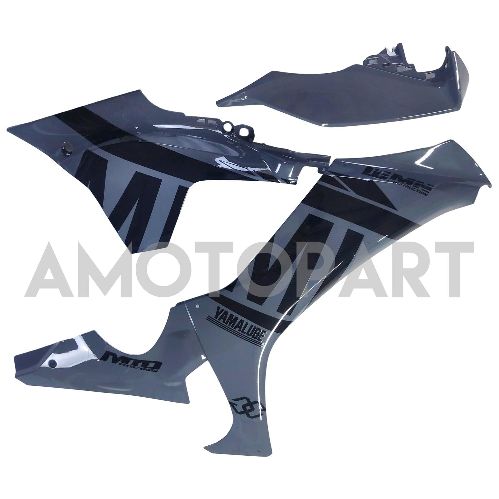 Amotopart 2020-2025 Yamaha YZF R1 Noir&Kit de carénage gris