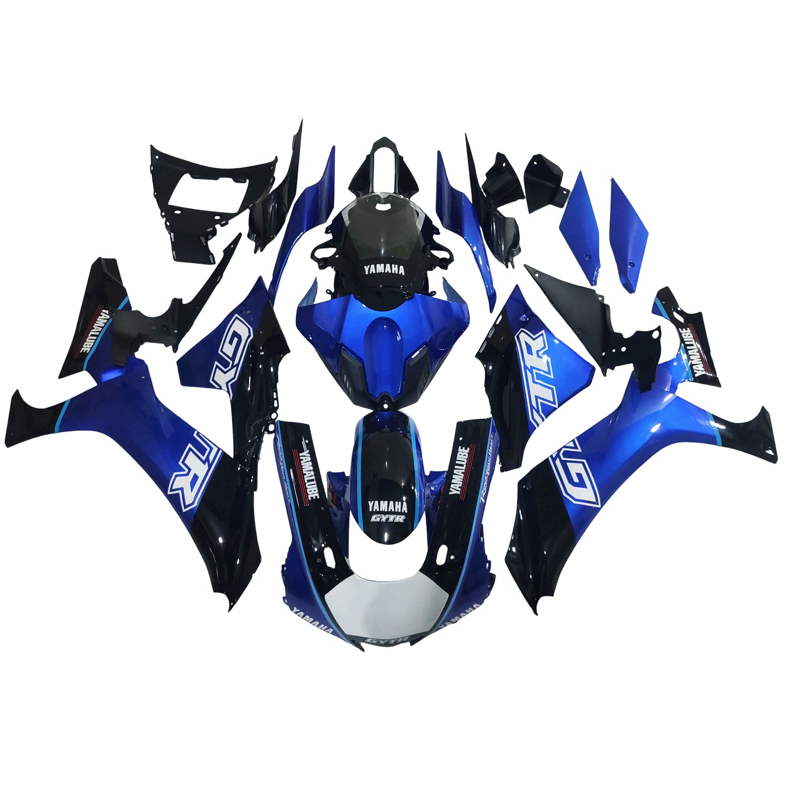 Amotopart Yamaha YZF R1 2020-2025 Blaues weißes Gytrverkaufskit