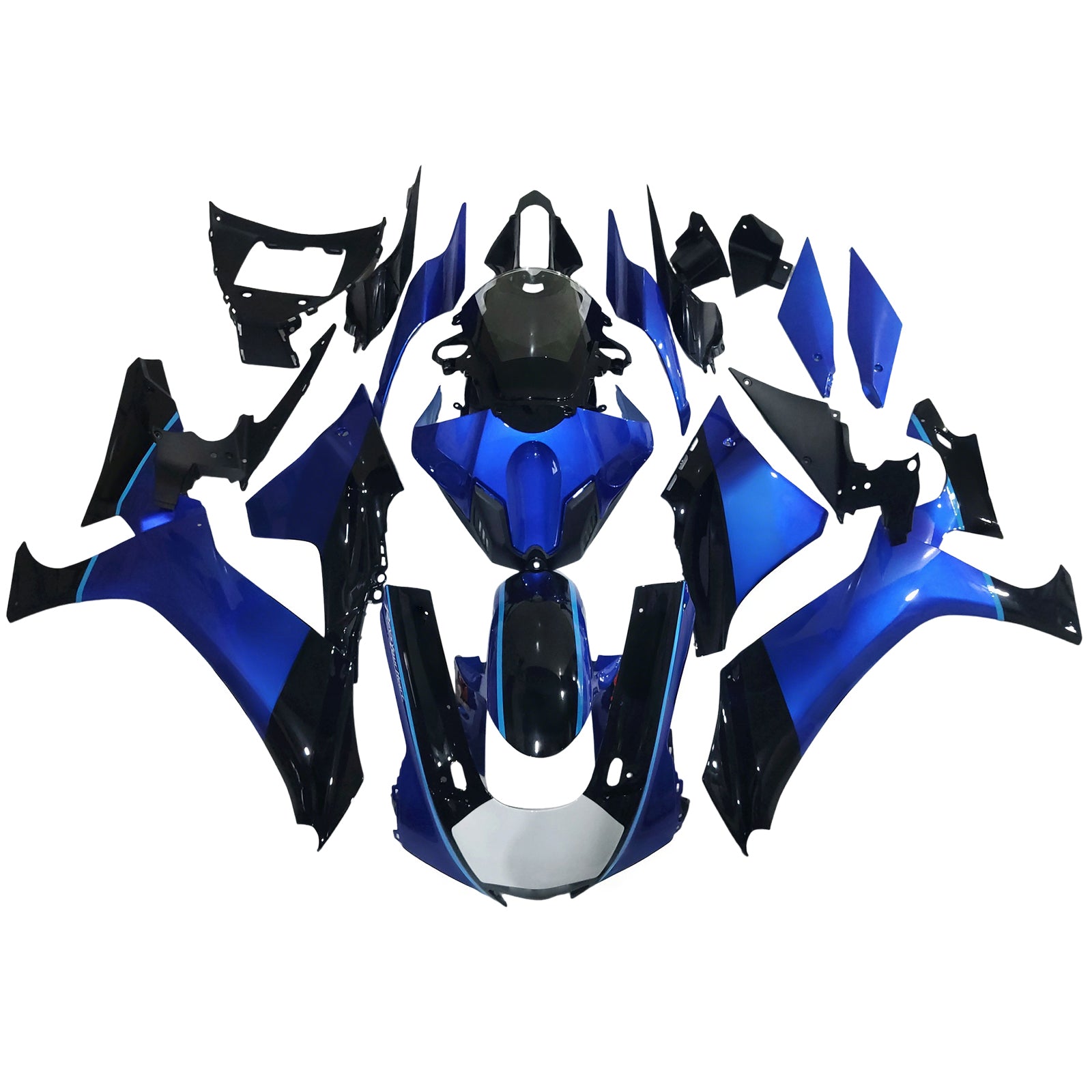 Amotopart Yamaha Yzf R1 2020-2025 Kit de carénage Blue White Gytr