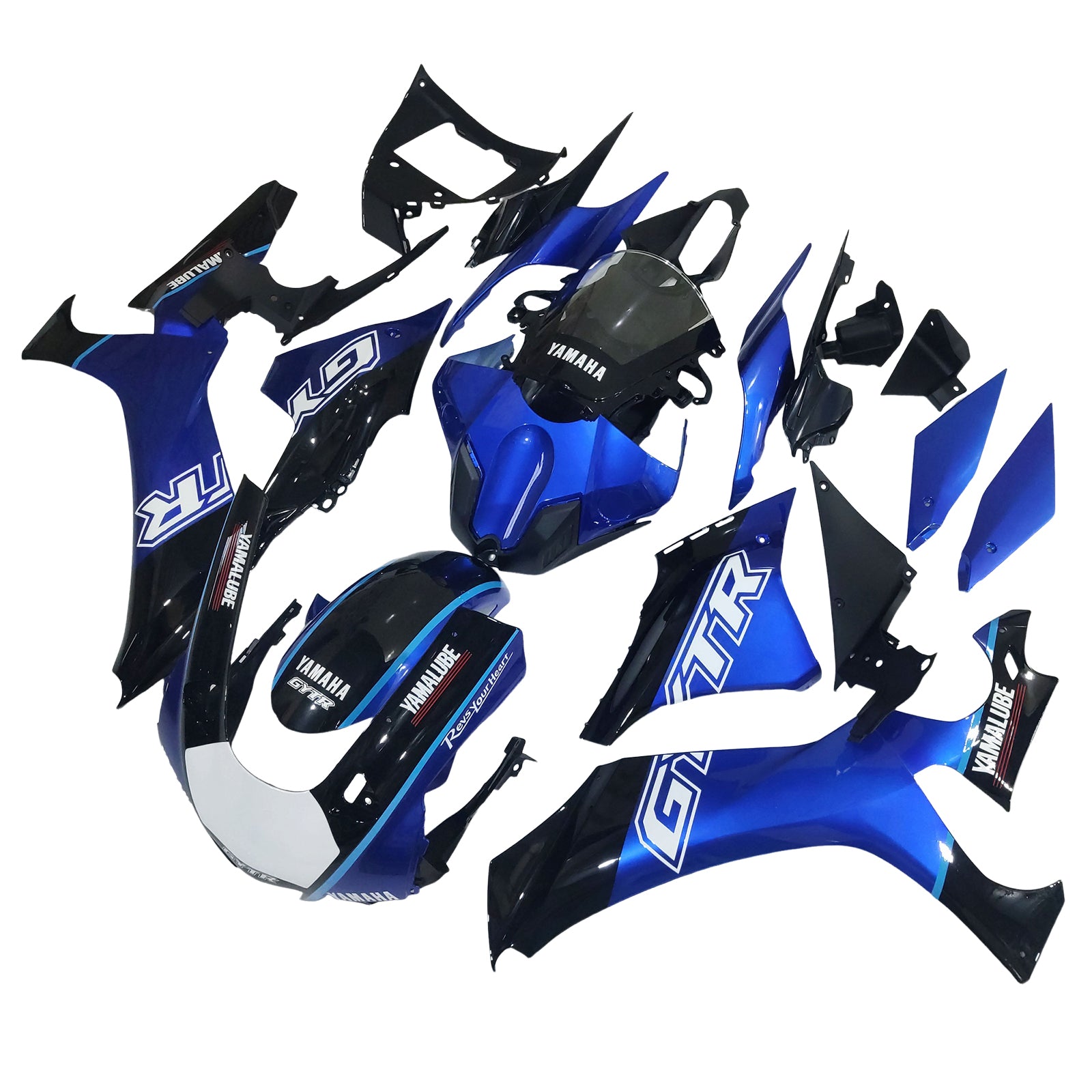 Amotopart Yamaha YZF R1 2020-2025 Blaues weißes Gytrverkaufskit