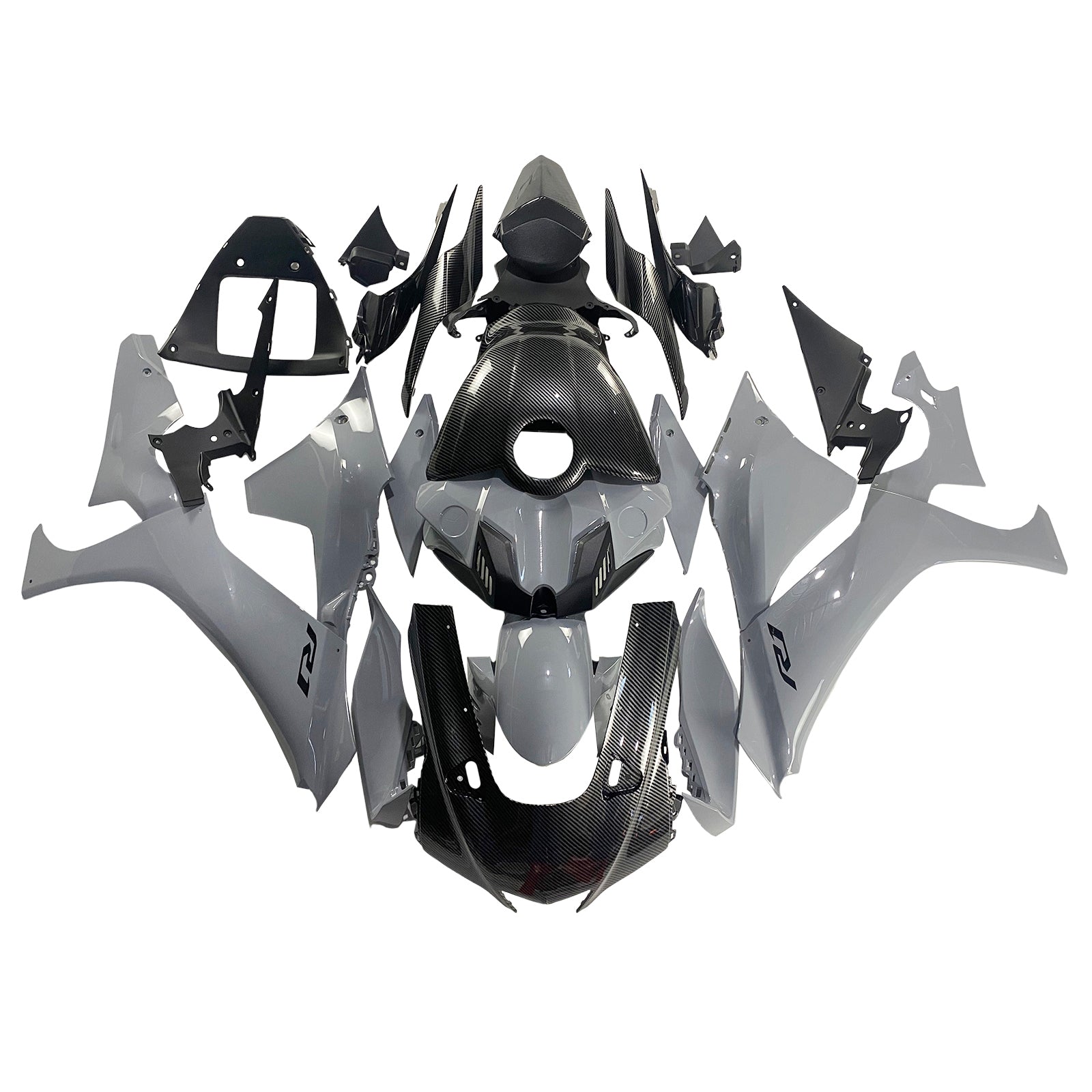 Amotopart 2020-2025 Yamaha YZF R1 Grey Fairing Kit