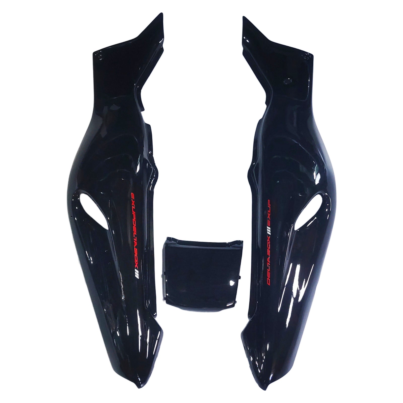 Carénage Amotopart pour Yamaha YZF1000R Thunderace 1997-2007, rouge&Kit Style2 noir