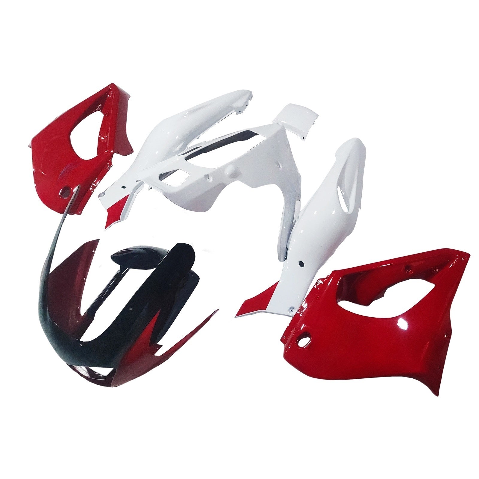 Amotopart 1997-2007 Yamaha YZF1000R Thunderace Fairing White&Red Kit