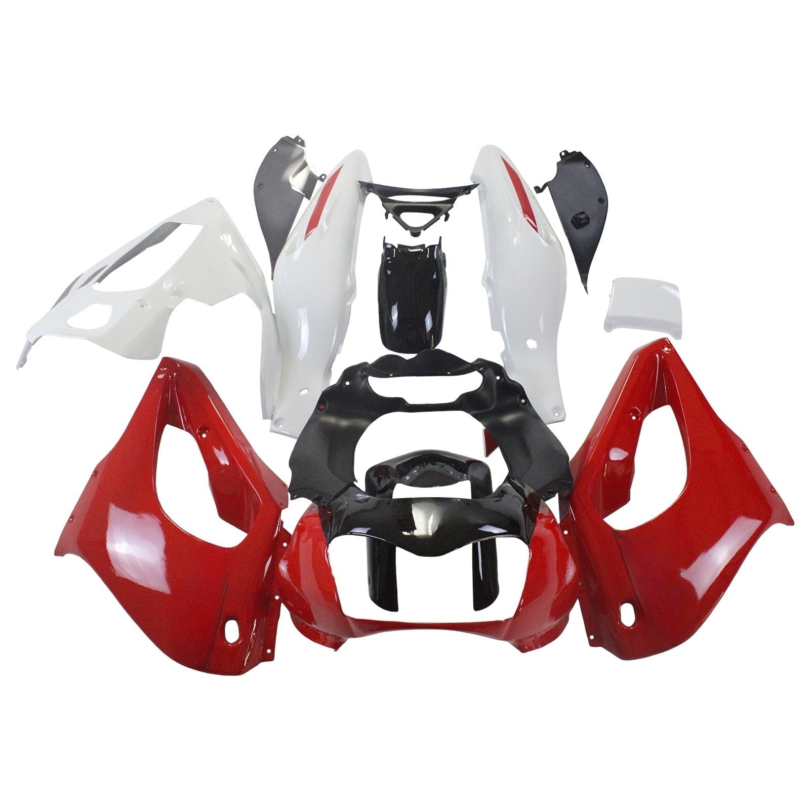 Amotopart 1997-2007 Yamaha YZF1000R Thunderace Fairing Red&Black Style5 Kit