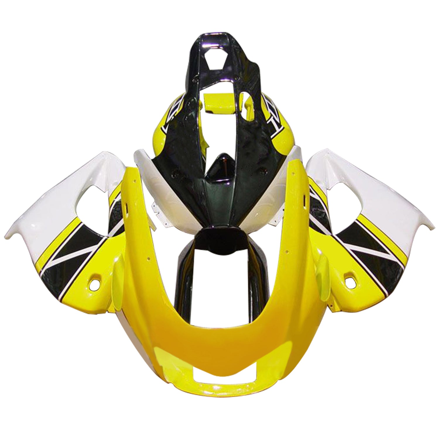 Amotopart 1997-2007 Yamaha YZF1000R Thunderace White Black Yellow Fairing Kit