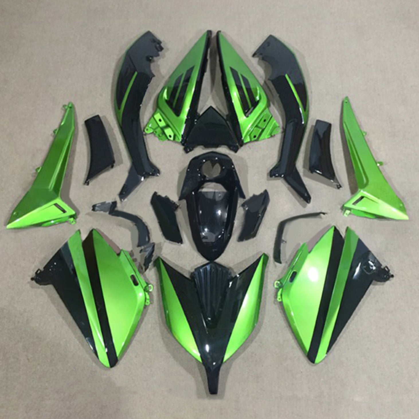 Amotopart 2015-2016 Yamaha T-Max Tmax530 Fairing Green & Black Kit