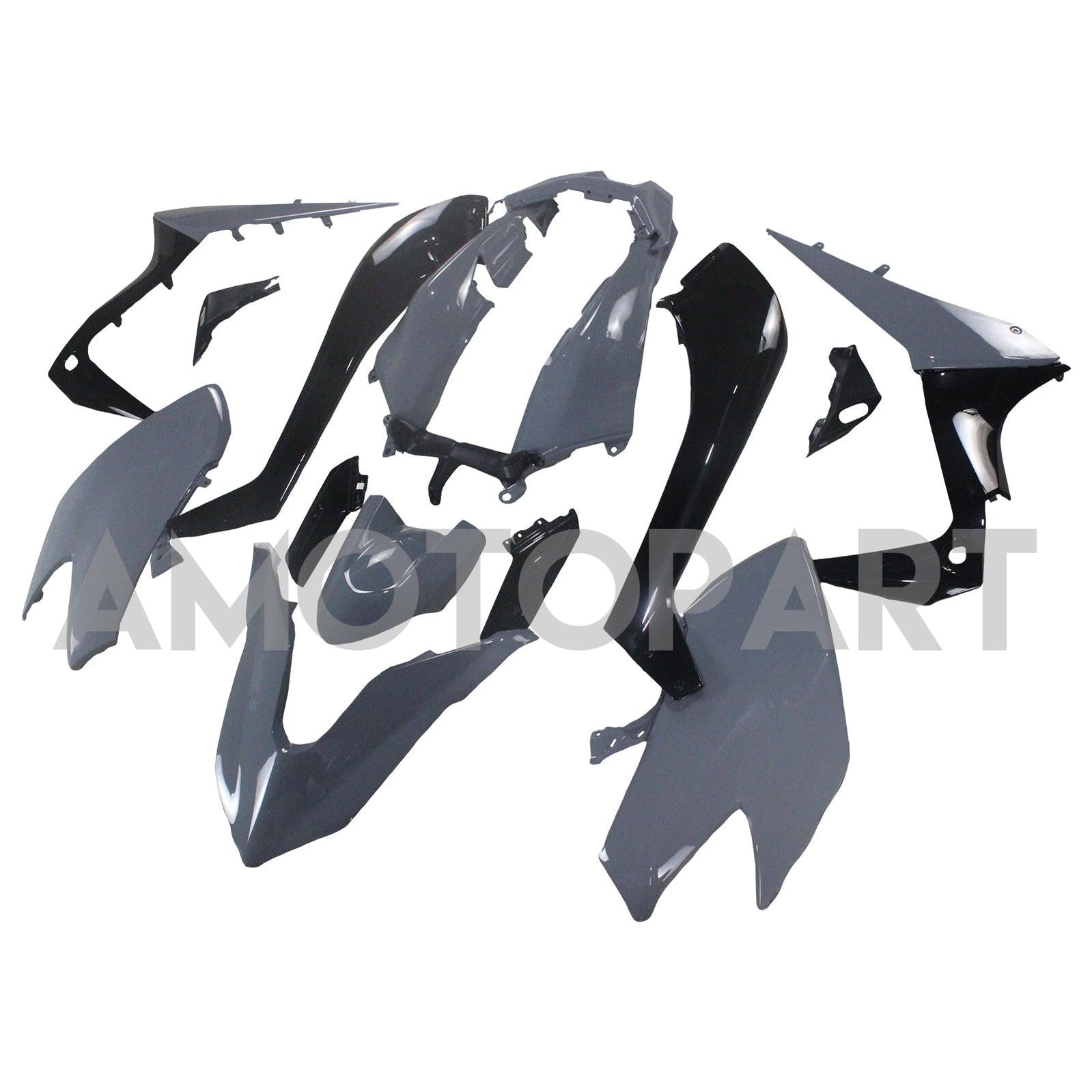 Carénage Amotopart gris pour Yamaha T-Max TMAX530 2017-2018&Kit noir