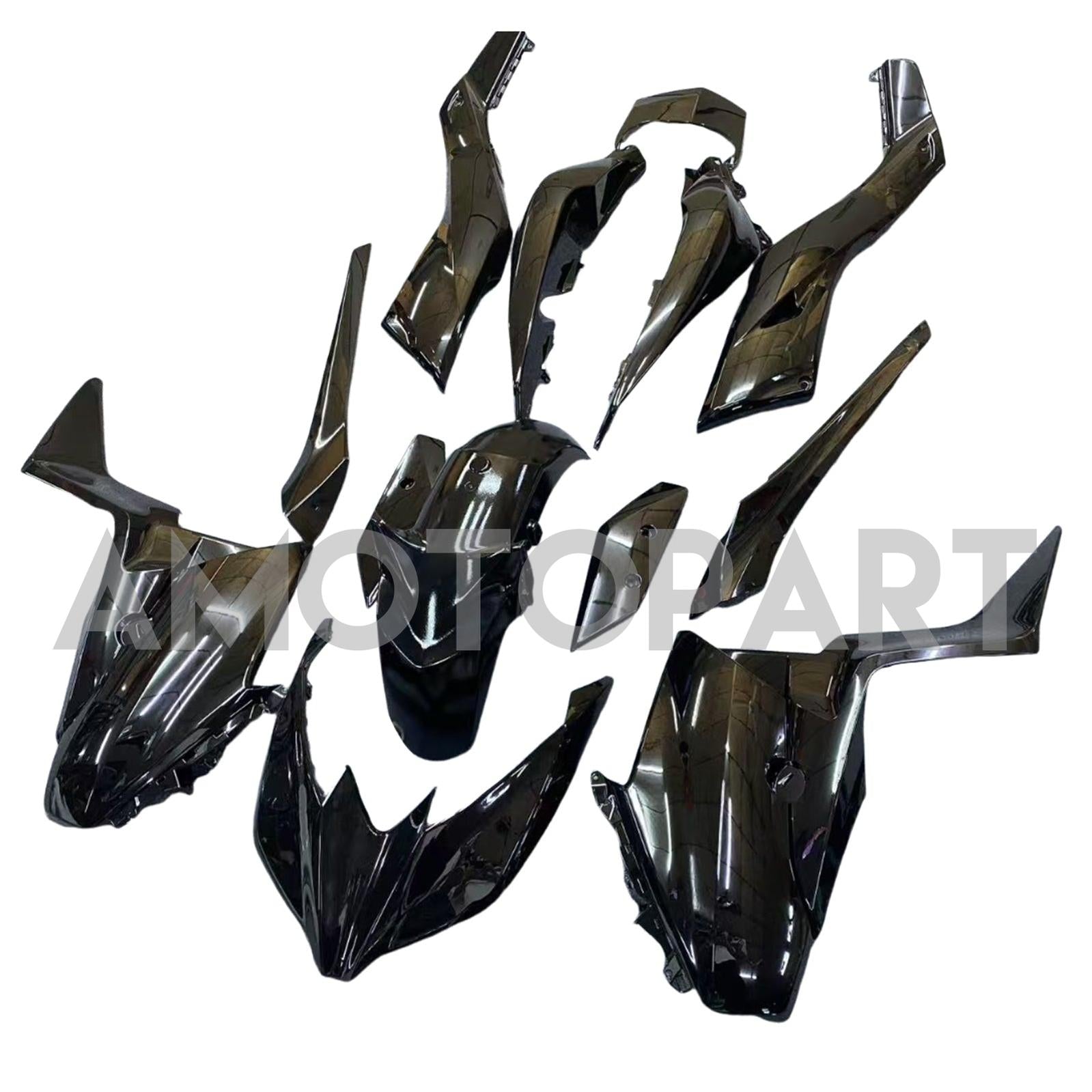 Amotopart 2017-2021 Yamaha XMAX300 Fairing Glossy Black Kit