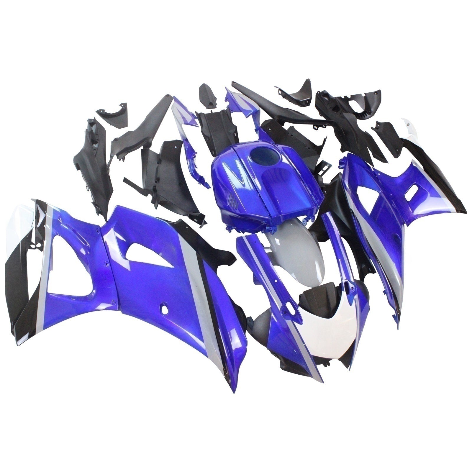 Amotopart 2021–2025 Yamaha YZF-R7 Blue Style2 Verkleidungsset