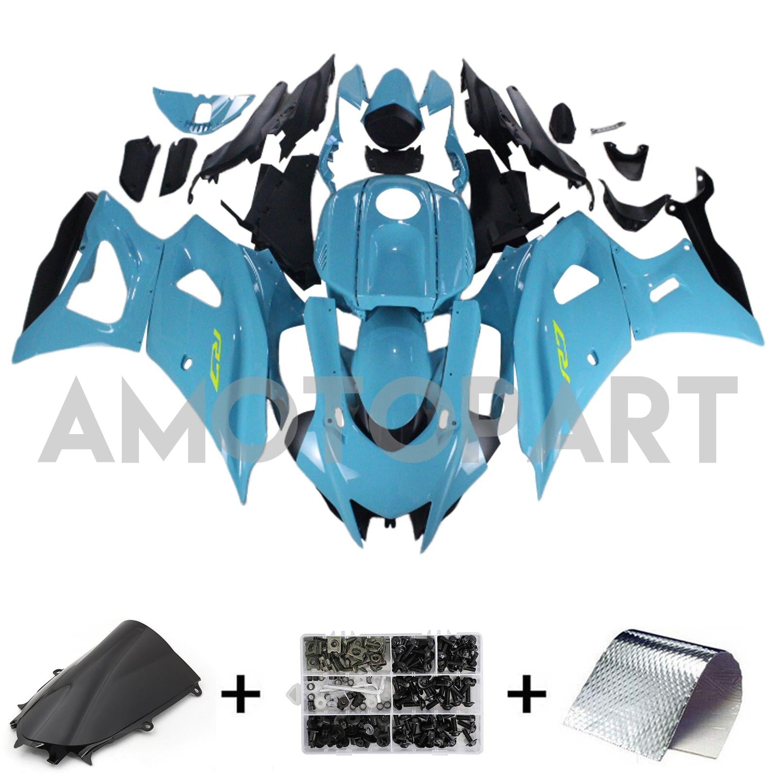 Amotopart 2021-2025 Yamaha YZF-R7 Blue Style5 Fairing Kit