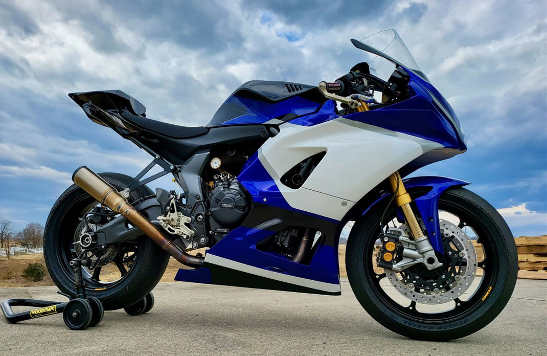 Amotopart 2021-2025 Yamaha YZF-R7 Blue Style3 Fairing Kit