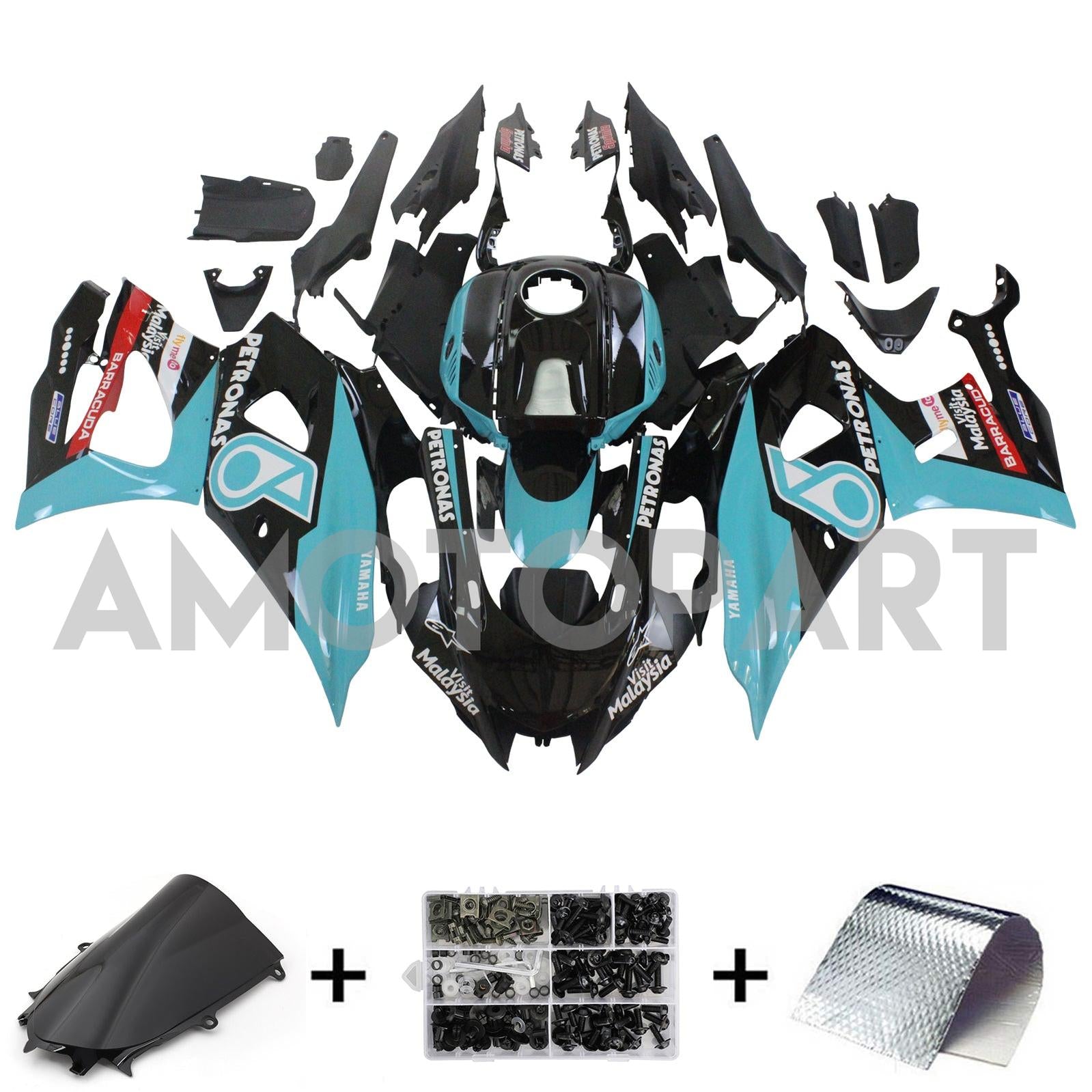 Amotopart 2021-2025 Yamaha YZF-R7 Petronas Fairing Kit