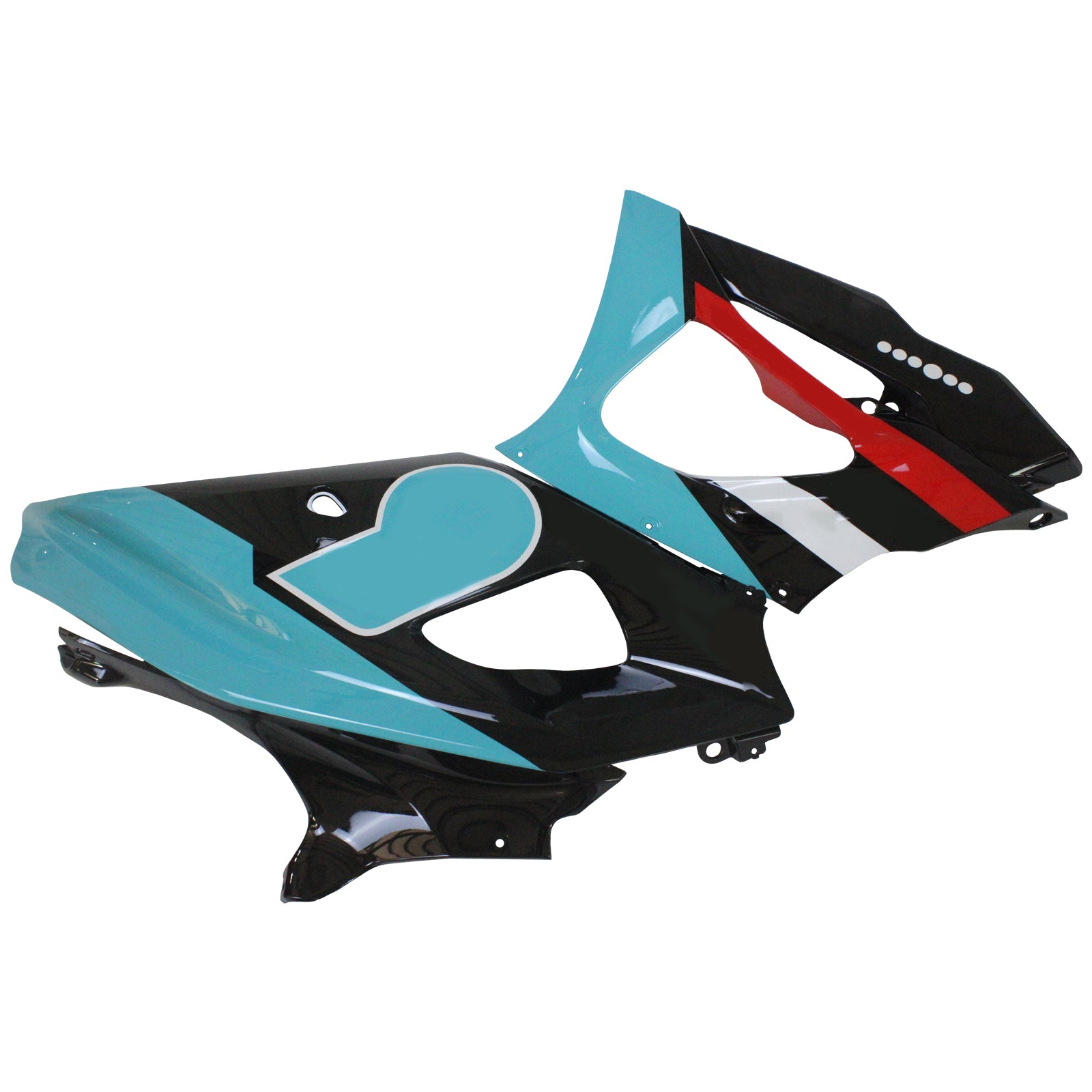 Amotopart 2021-2025 Yamaha YZF-R7 Black Blue Fairing Kit