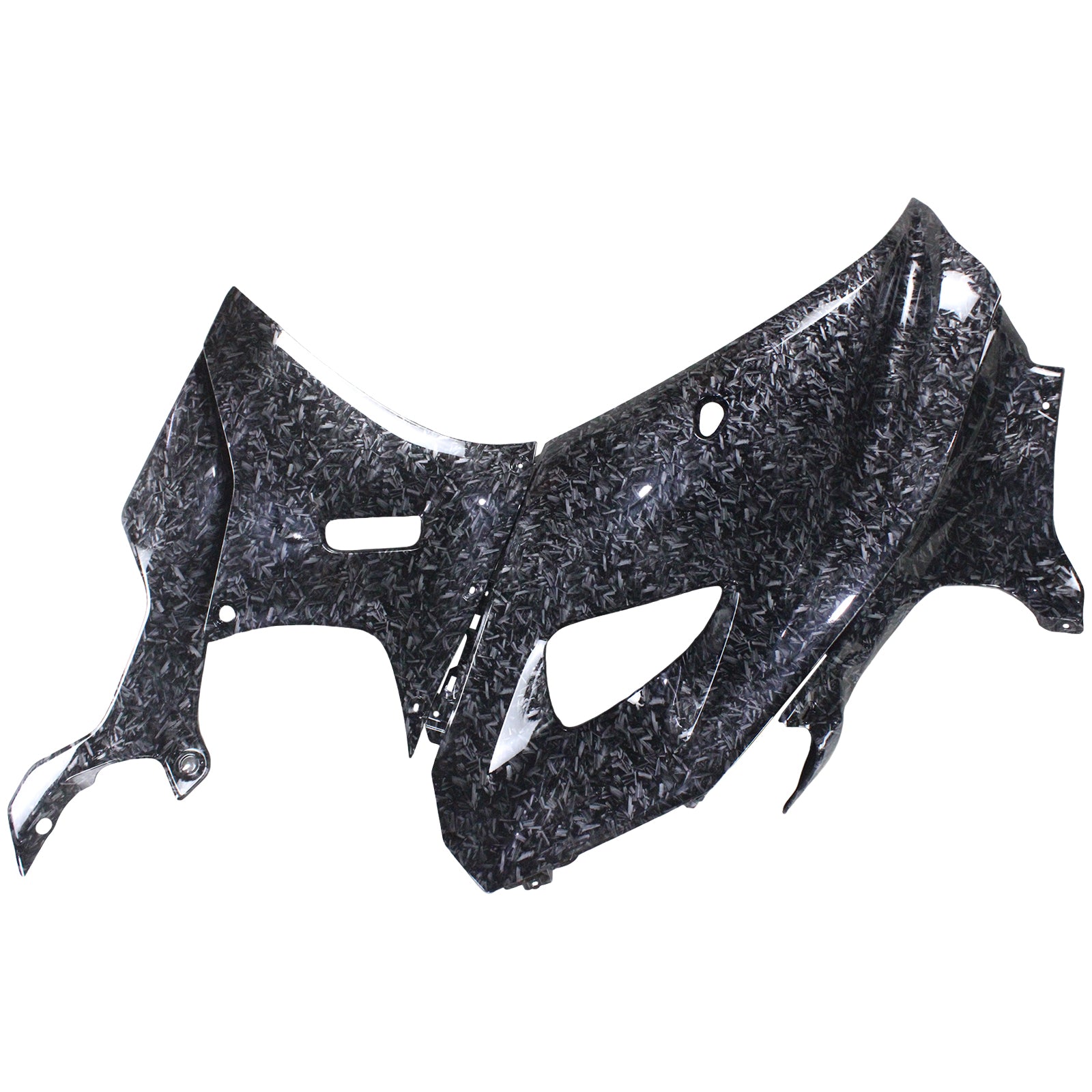 Amotopart 2021-2024 Kit carena nera in marmo Yamaha YZF-R7 in fibra di carbonio