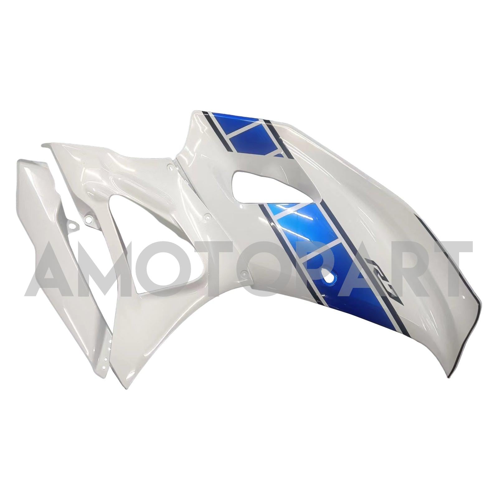 Amotopart 2021-2025 Yamaha YZF-R7 Blue & White Style2 Kit de carenagem